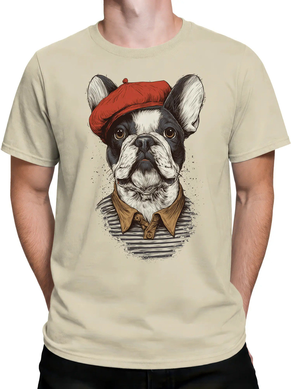 Paris Muse Bulldog T-Shirt | Unisex