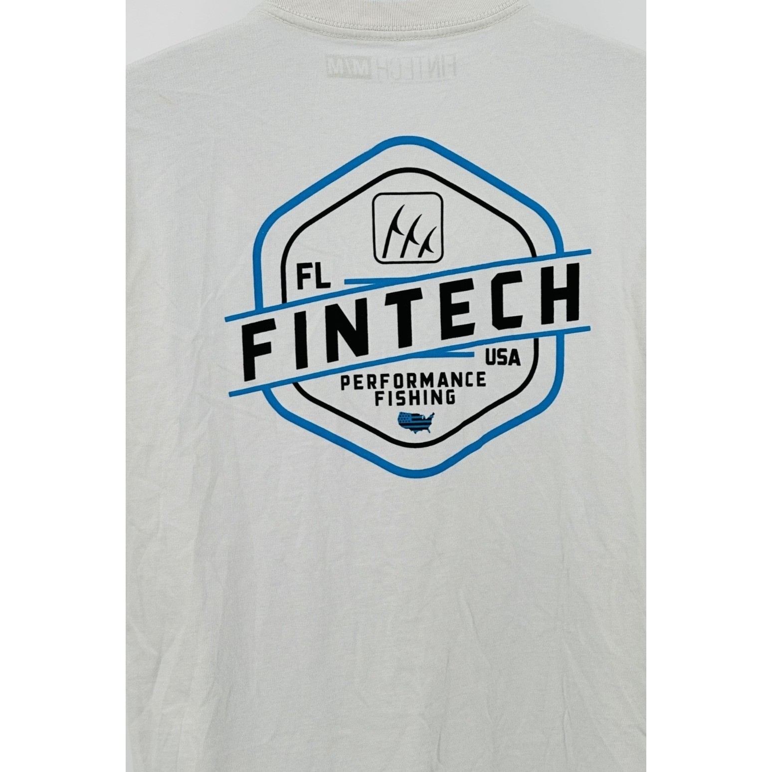 NEW FinTech Performance Glacier Gray Garment Dyed Short Sleeve T-Shirt Men&rsquo;s M