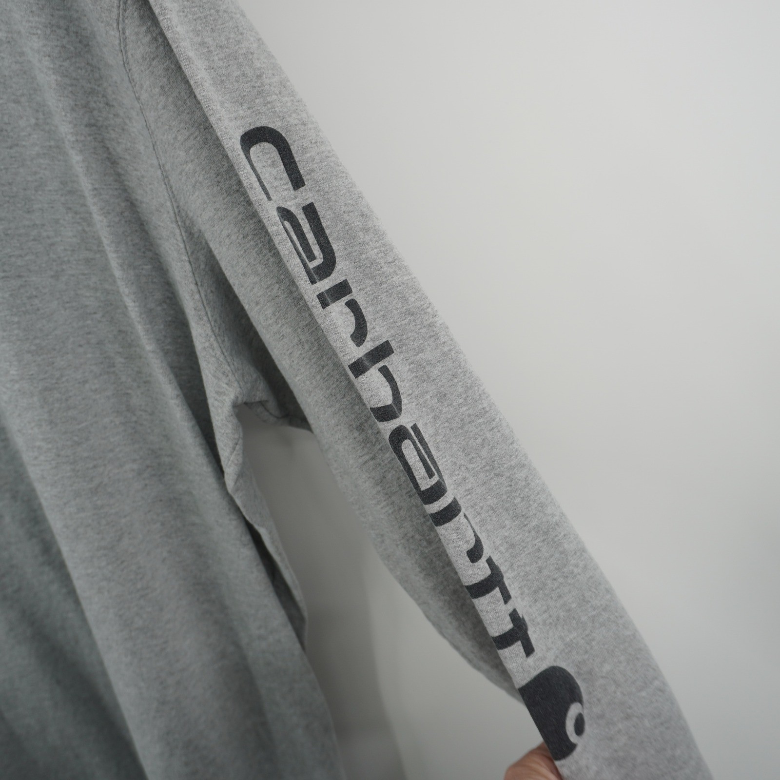 Carhartt Long Sleeve T-Shirt Mens 3XL Tall Gray Graphic Original Fit K231
