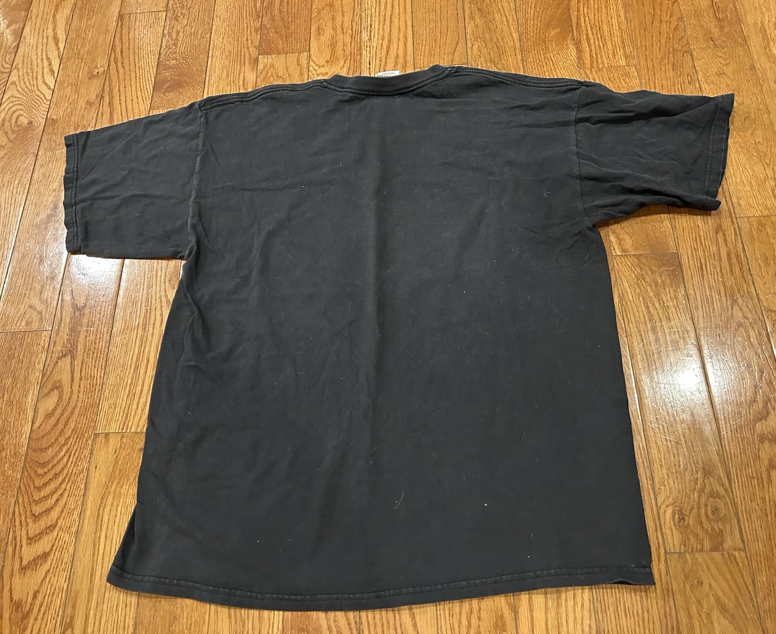 Vintage Wolf Graphic T-Shirt Men’s XL Black Gildan Heavy Cotton Nature Wildlife