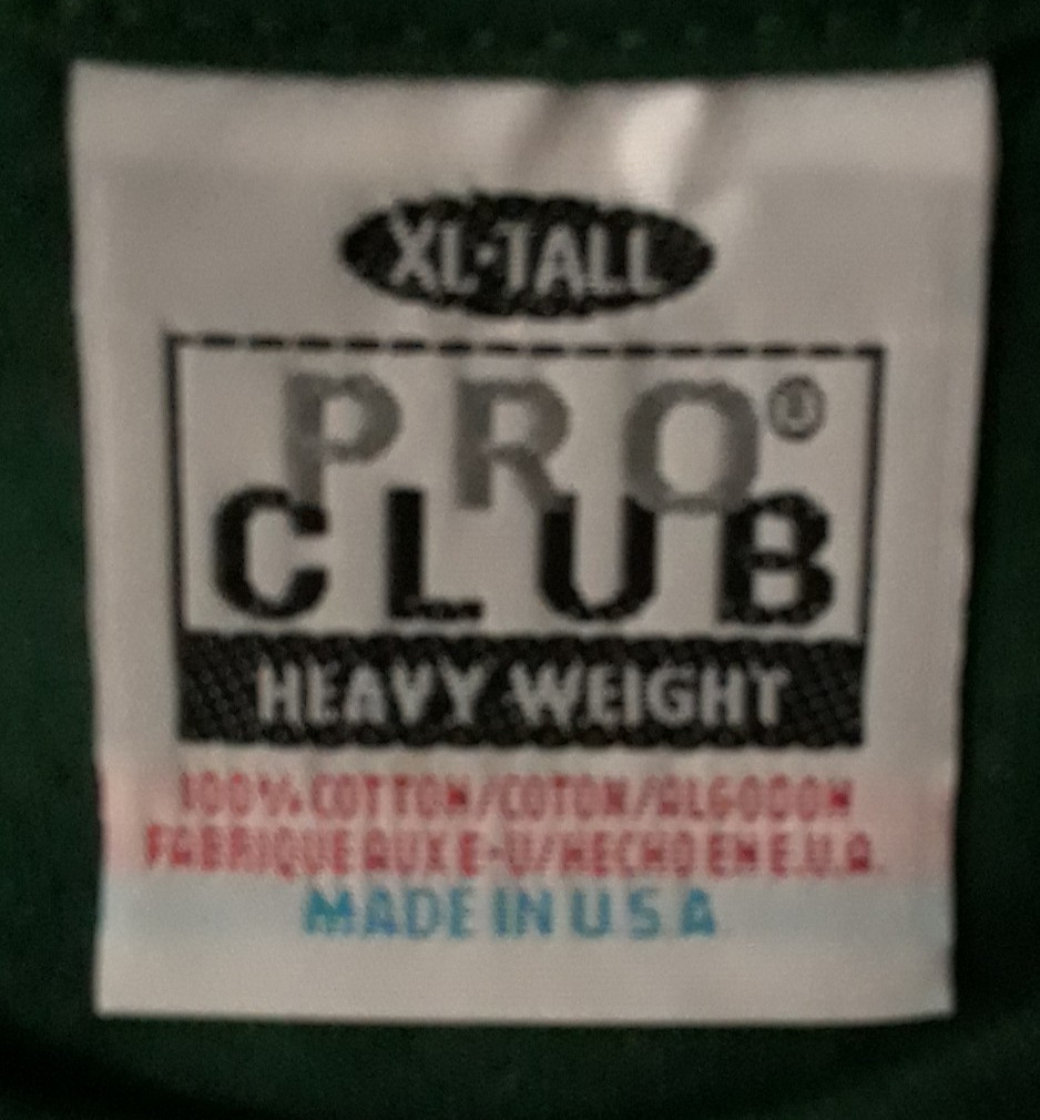 Pro Club Men Hunter Green XL Tall Short Sleeve T Shirt NWOT USA