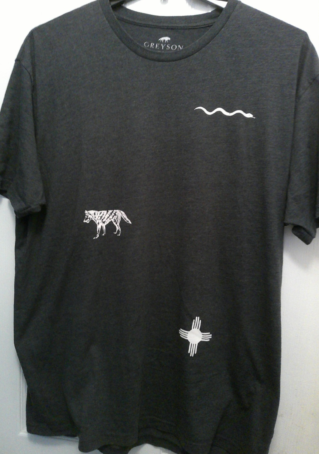 Gray GREYSON Multiple Logo T Shirt XXL Poly/Cotton Blend
