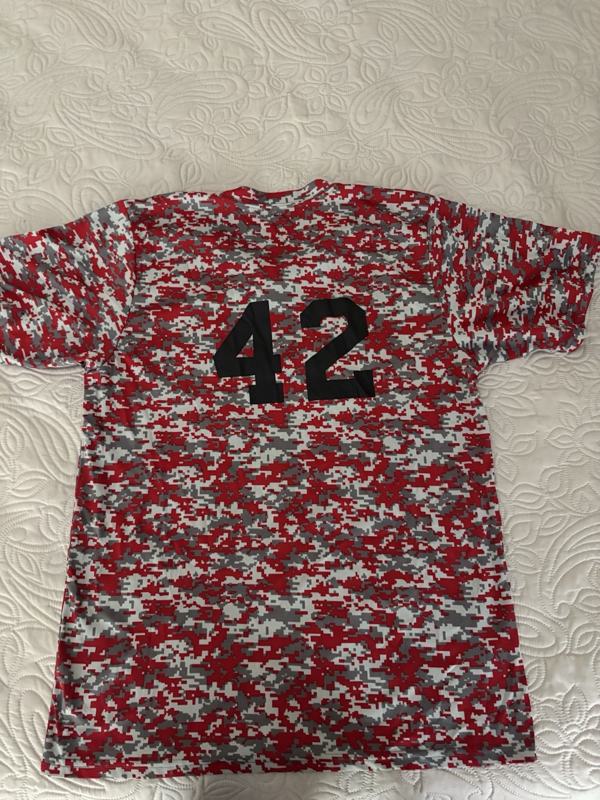 Virginia Beach Misfits Red And Gray Digital Camo Shirt #42