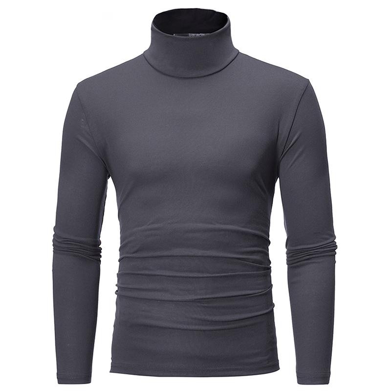 Men&rsquo;s Long Sleeve Mock Neck Base Layer Shirts Winter Thermal Tops Undershirt