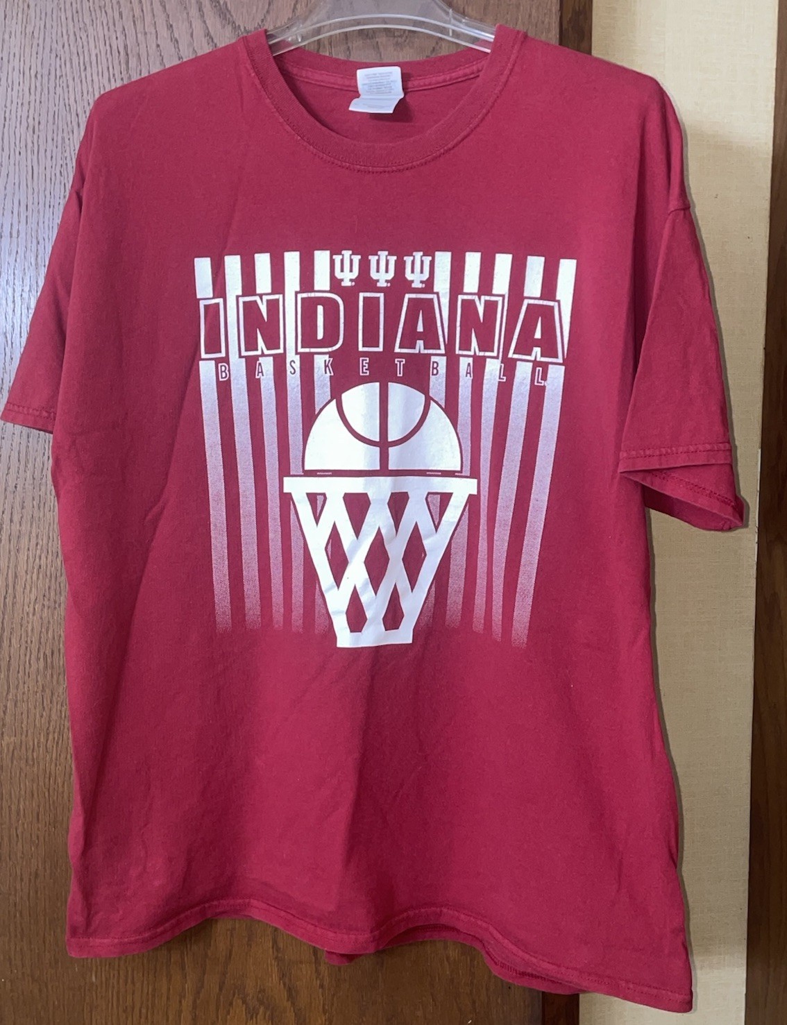 Gildan Indiana University Hoosiers IU Basketball Tee T Shirt XL Hype the Stripe