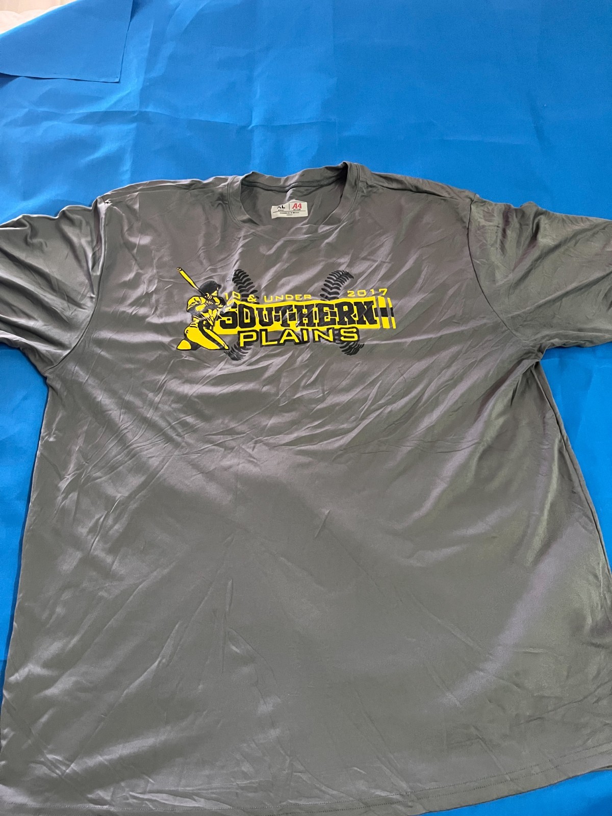 Southern Plains All Stars 2017 Softball Team T-Shirt Gray XL A4 Apparel