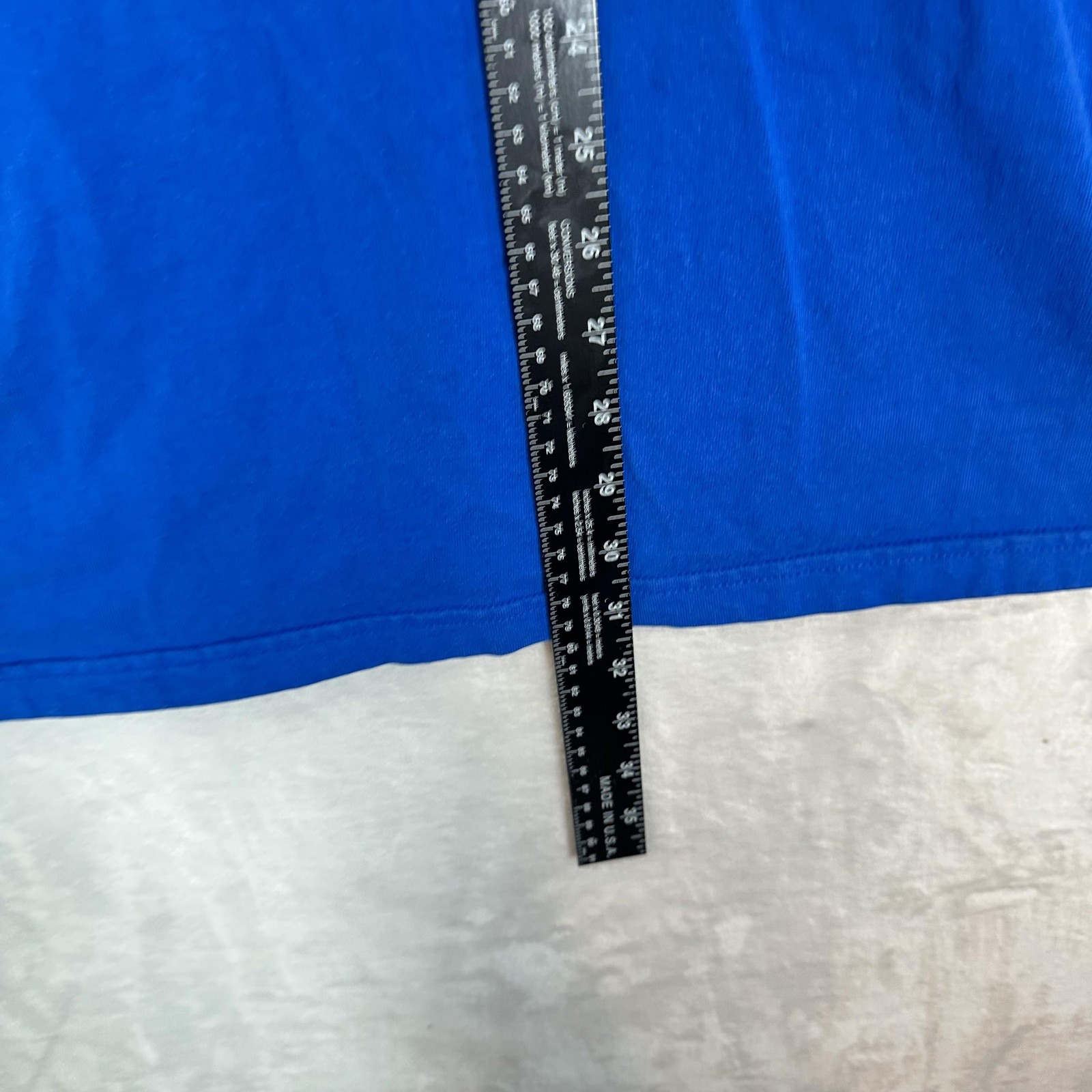 Vintage Pluma Shirt Mens XL Blue Heavyweight Cotton Crewneck Solid Blank Tee 90s