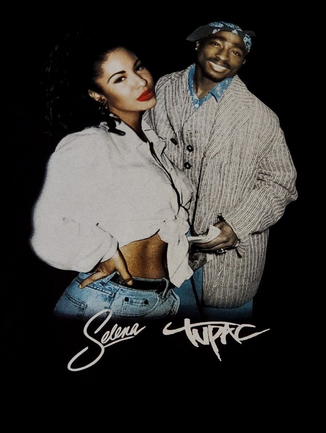 NEW- 2PAC & SELENA – T-SHIRT