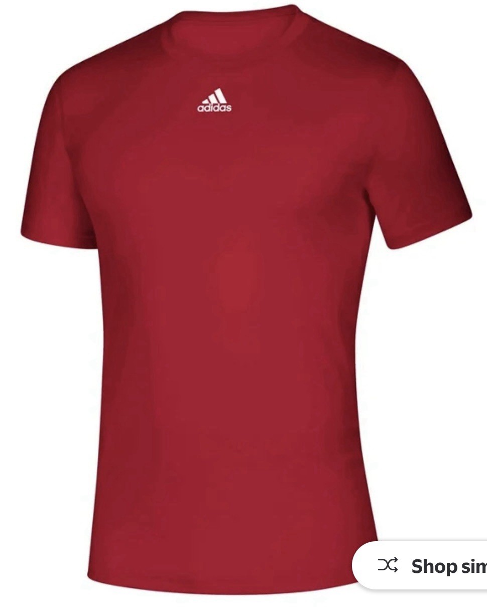 Men&rsquo;s adidas Creator Short Sleeve T-Shirt – Red Size Small EK0092 New In Bag