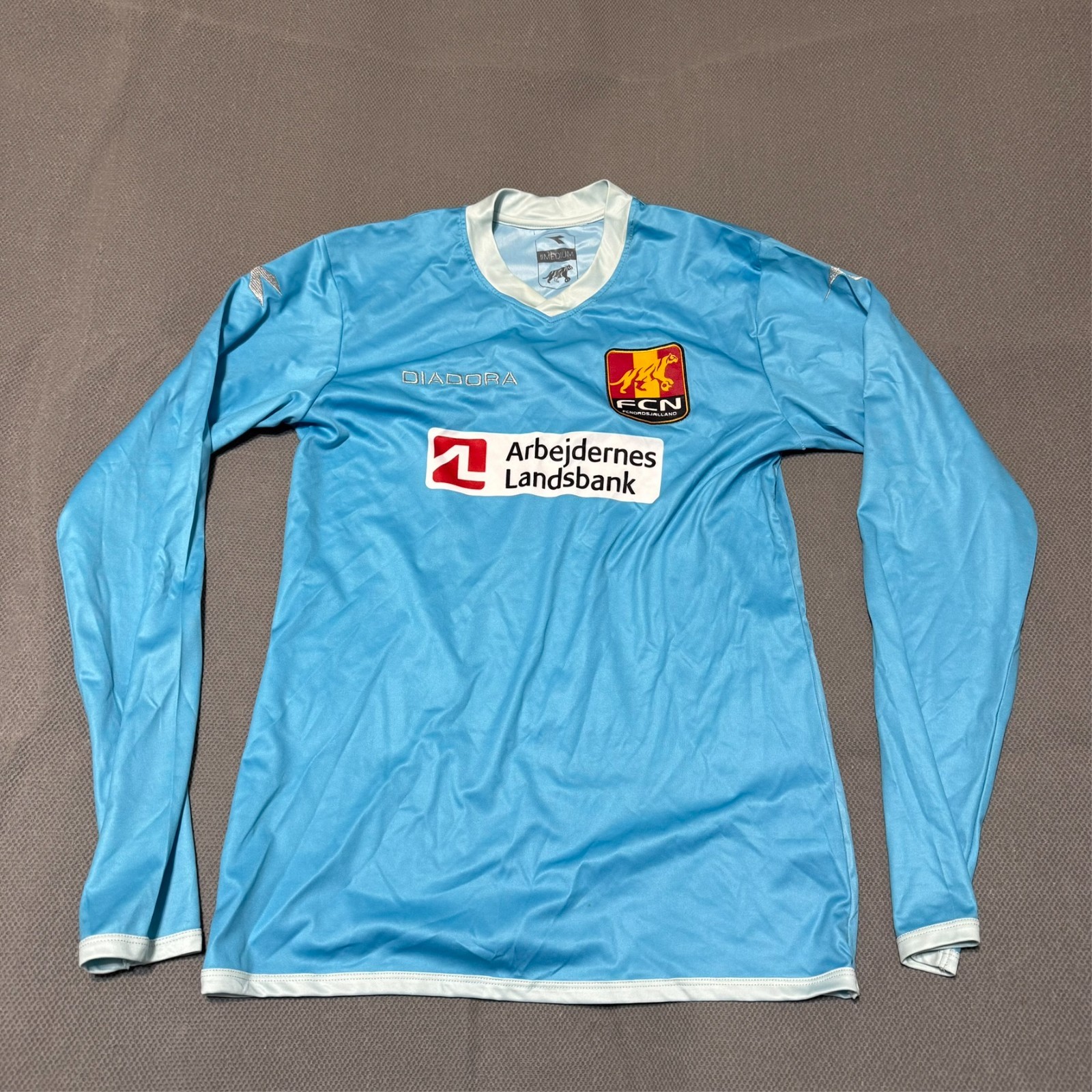 Diadora Mens 2013-15 Fc Nordsjælland Away Long-Sleeve Football Shirt Size M