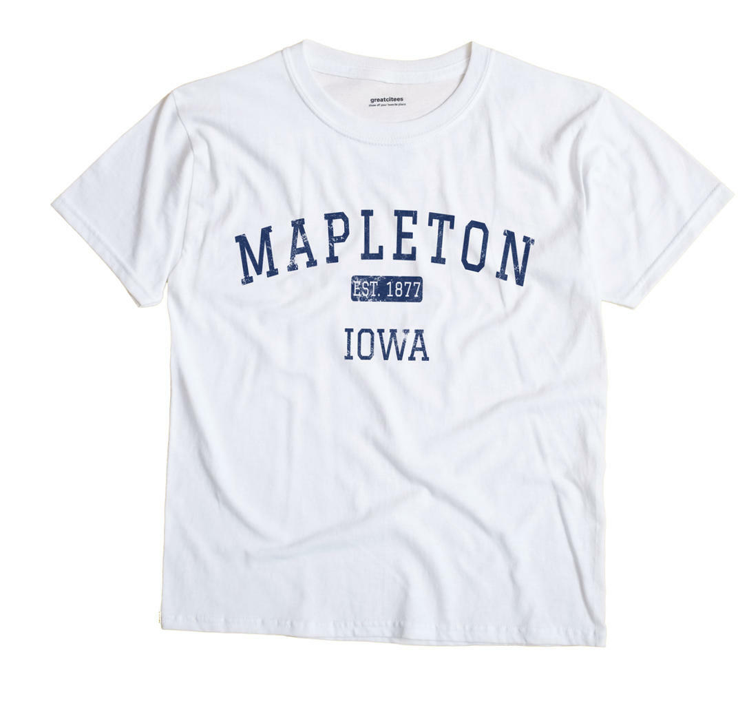Mapleton Iowa IA T-Shirt EST
