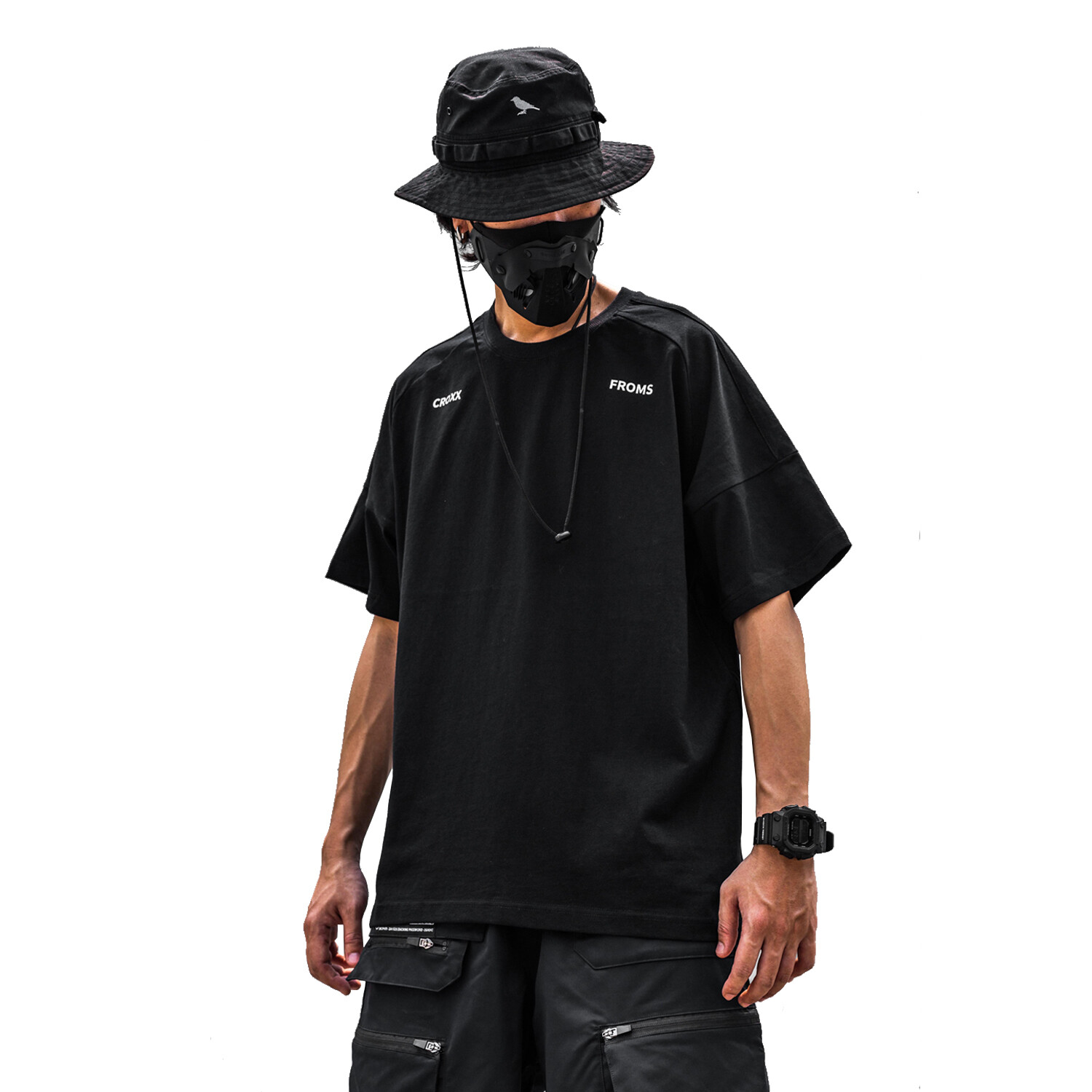 Niepce Men&rsquo;s Core AI Techwear Tee Shirt Half Sleeve Crewneck T-Shirt