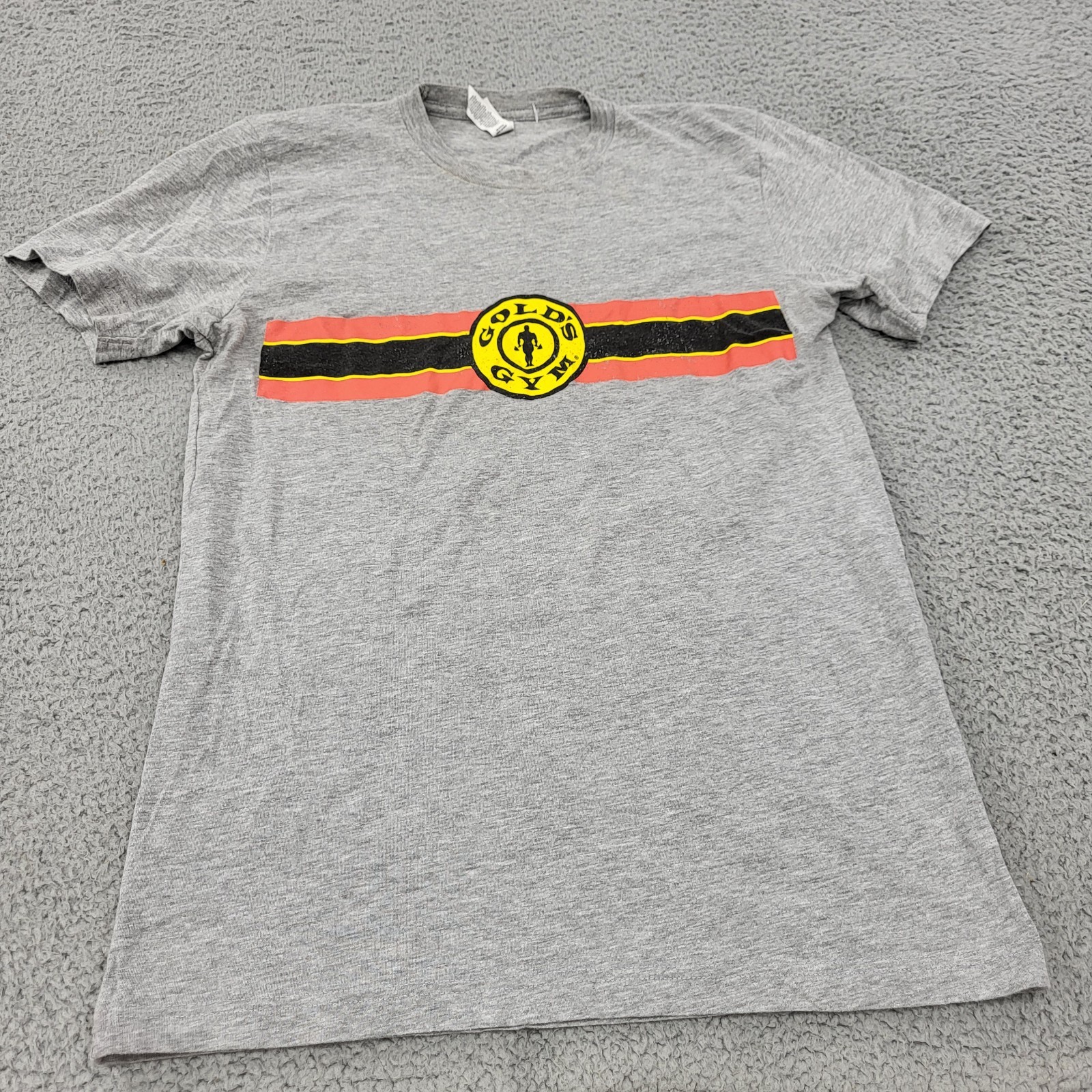 Gold&rsquo;s Gym Shirt Mens Small Gray Heather Graphic