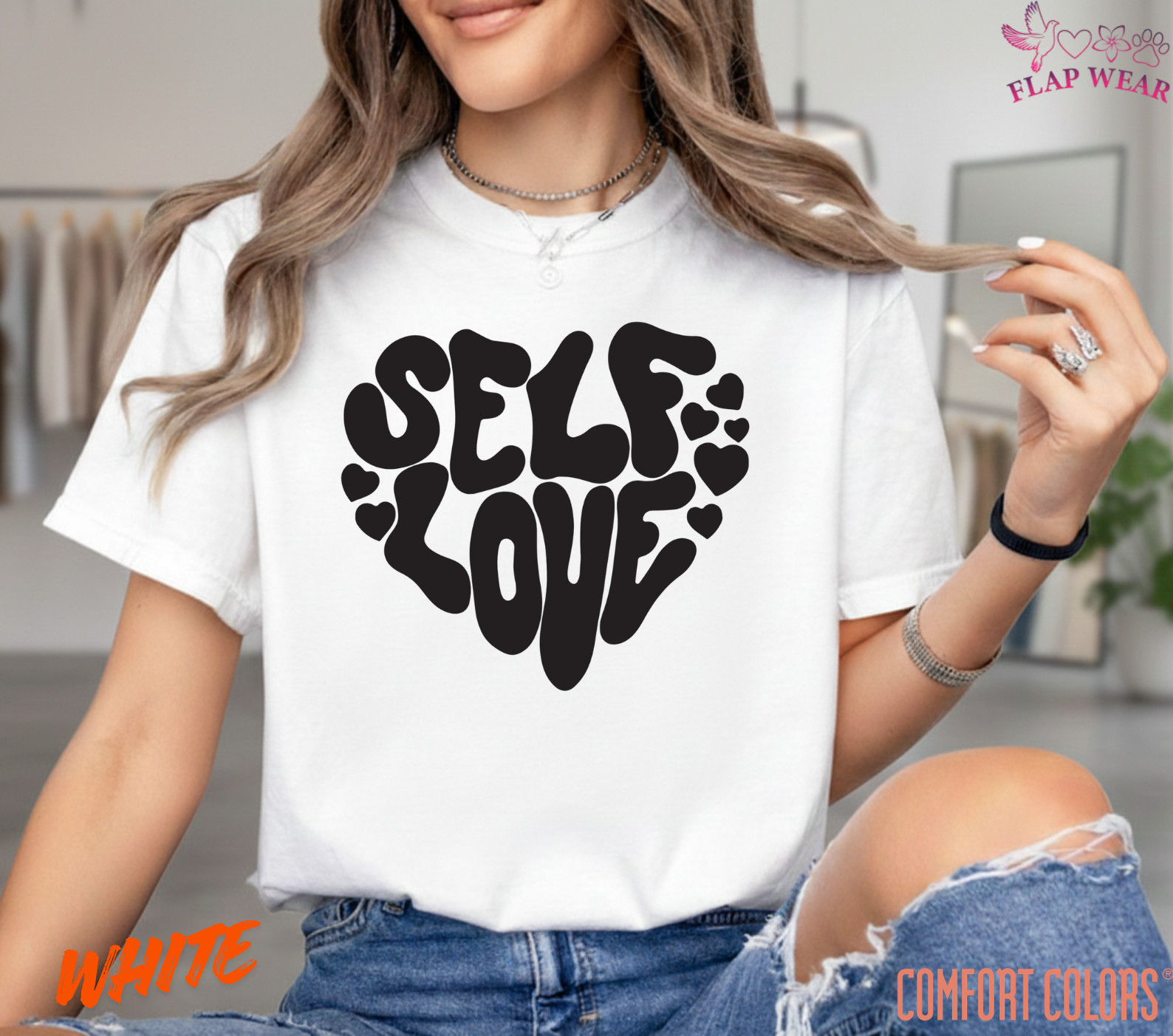 Unisex Self Love Retro Heart T shirt Men T shirt Women valanity Romantic