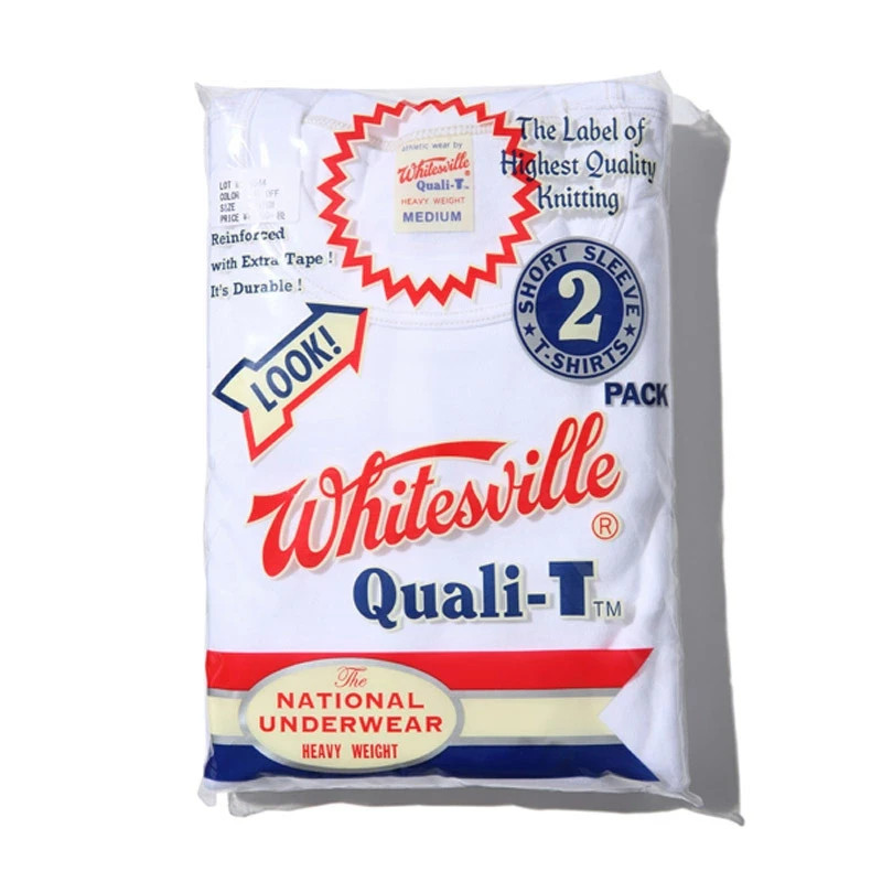 Whitesville WV73544 2-PACK T-SHIRT OFF-WHITE Size XXL Men&rsquo;s Made in Japan