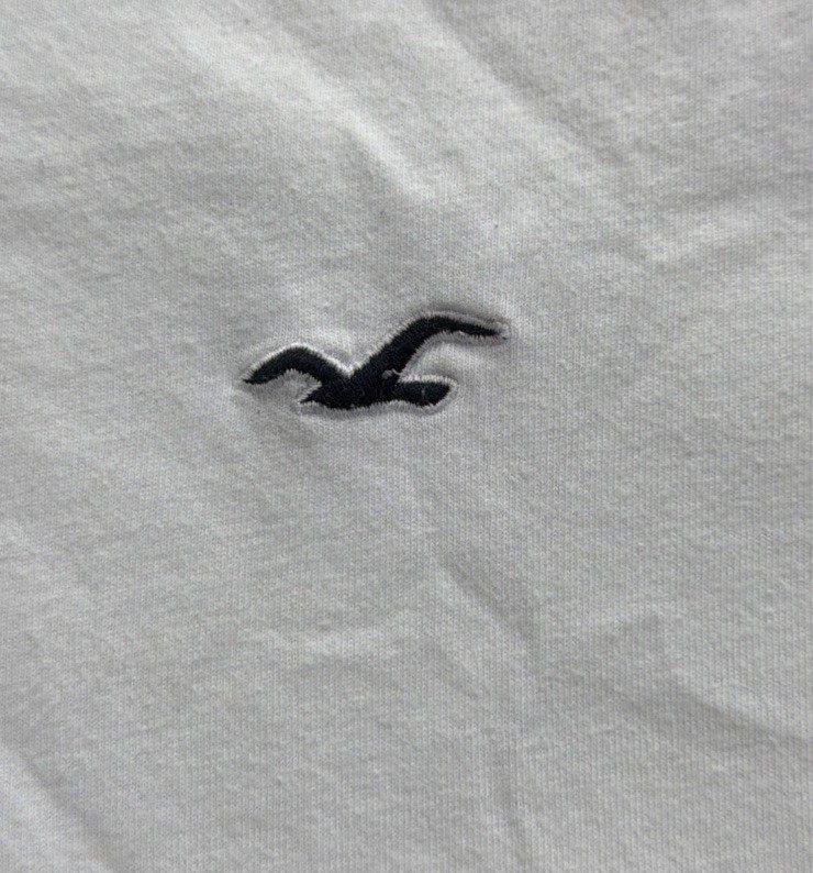 Hollister Must Have Collection White T Shirt Crew Neck Short Sleeve 100% Cotton