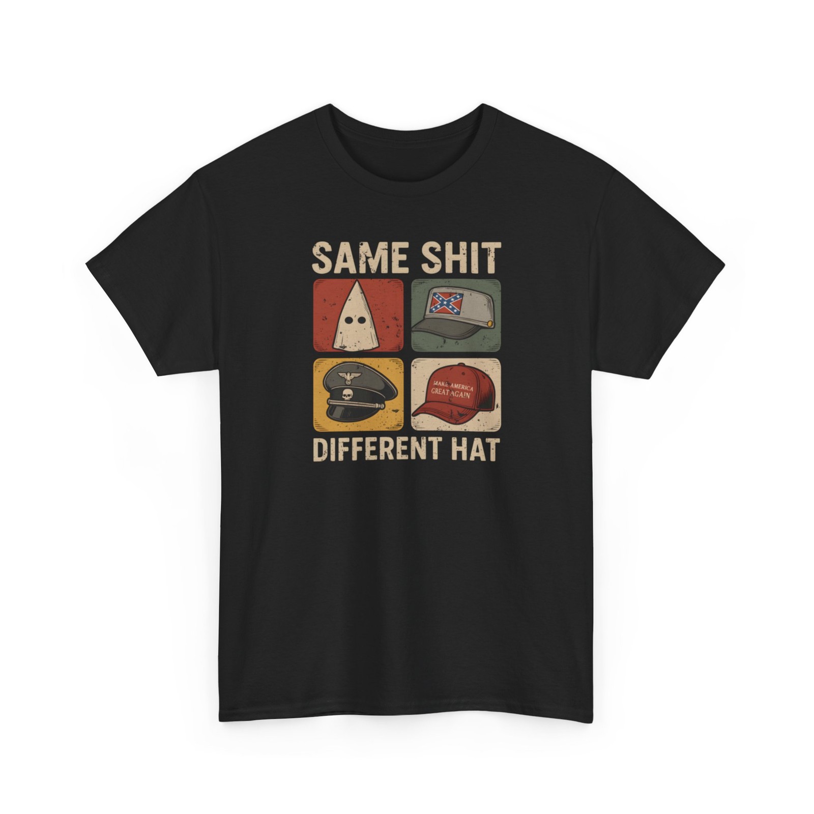 Same Sh*t Different Hat No Kings T-Shirt Protest Gift Political Shirt Gildan