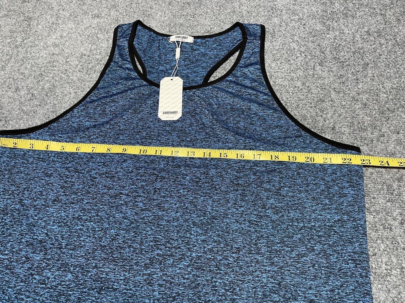 Coofandy Sleeveless Tank Top Shirt Blue Size XL NWT