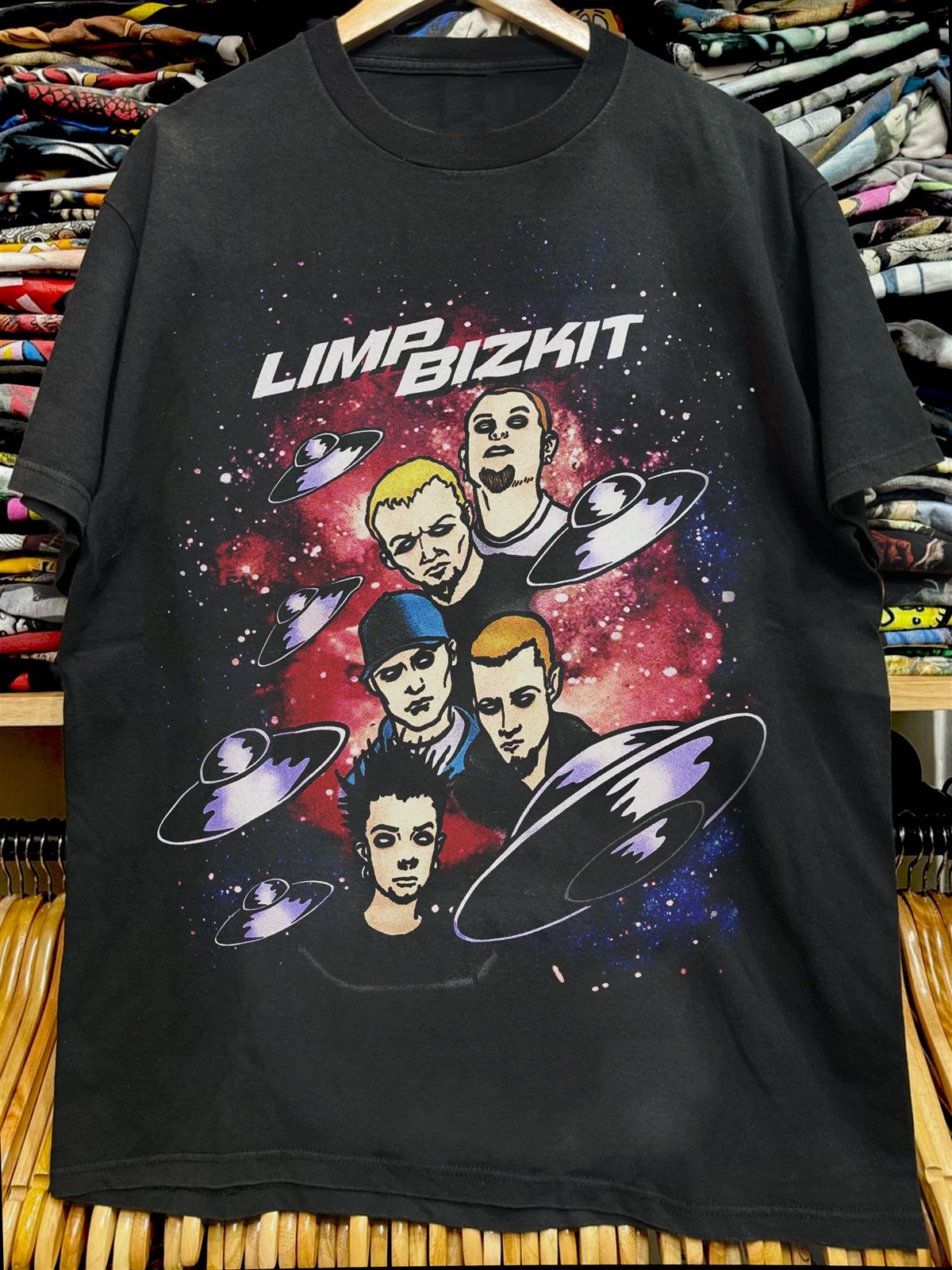 Limp Bizkit Metal Biz Faded T-Shirt Black XL