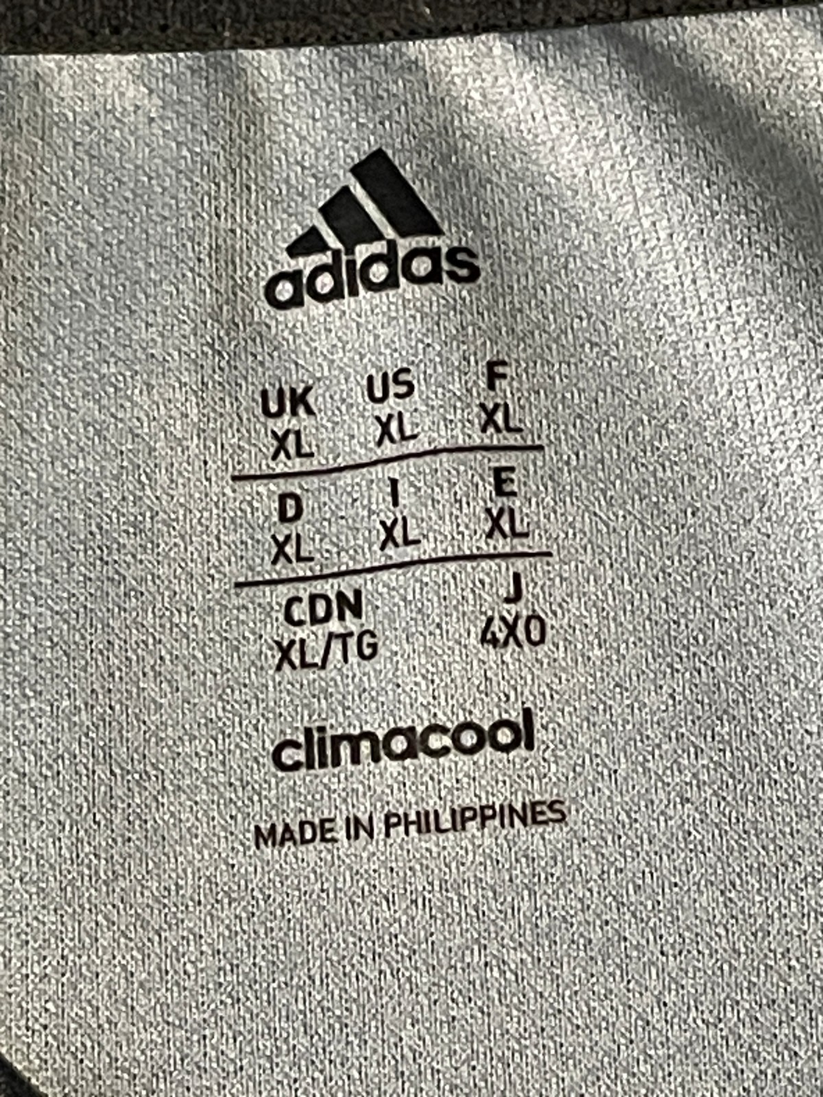 Adidas Climacool shirt mens XL short sleeve gray
