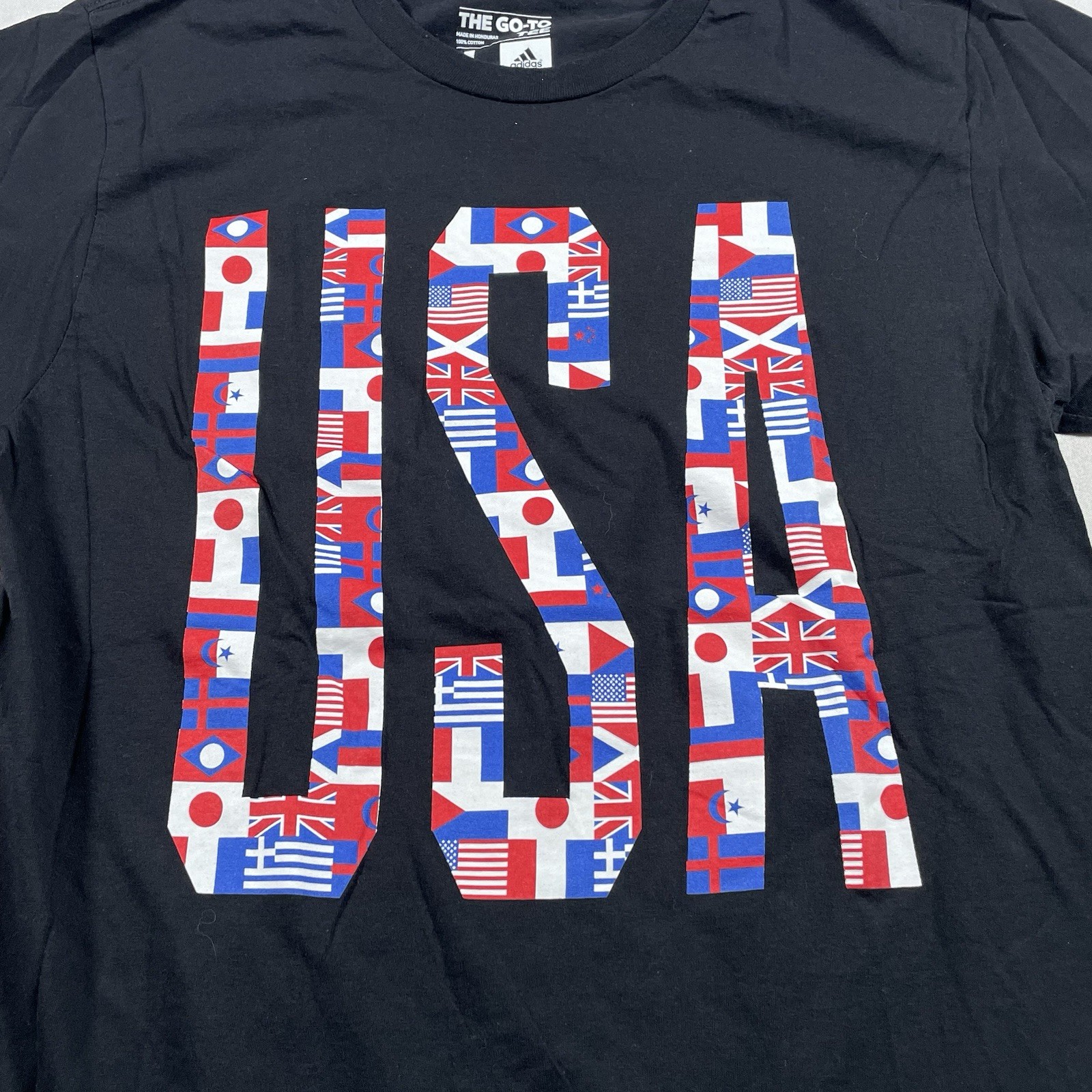 Adidas The Go-To Tee Shirt FIFA Soccer Football USA 100% Cotton Large