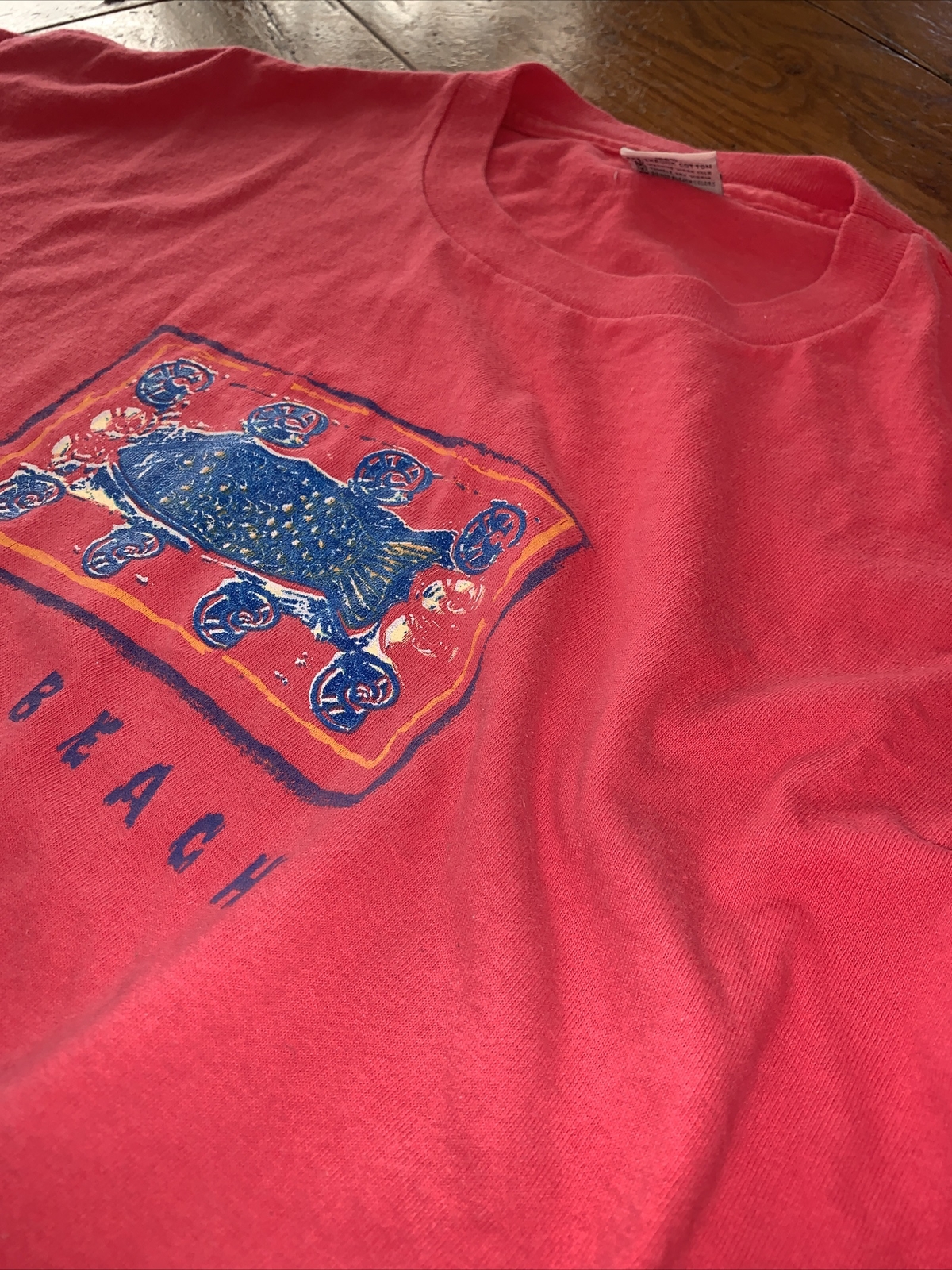 Vintage Graphic T-Shirt Florida Palm Beach XL Cal Cru Tag USA Retro Travel