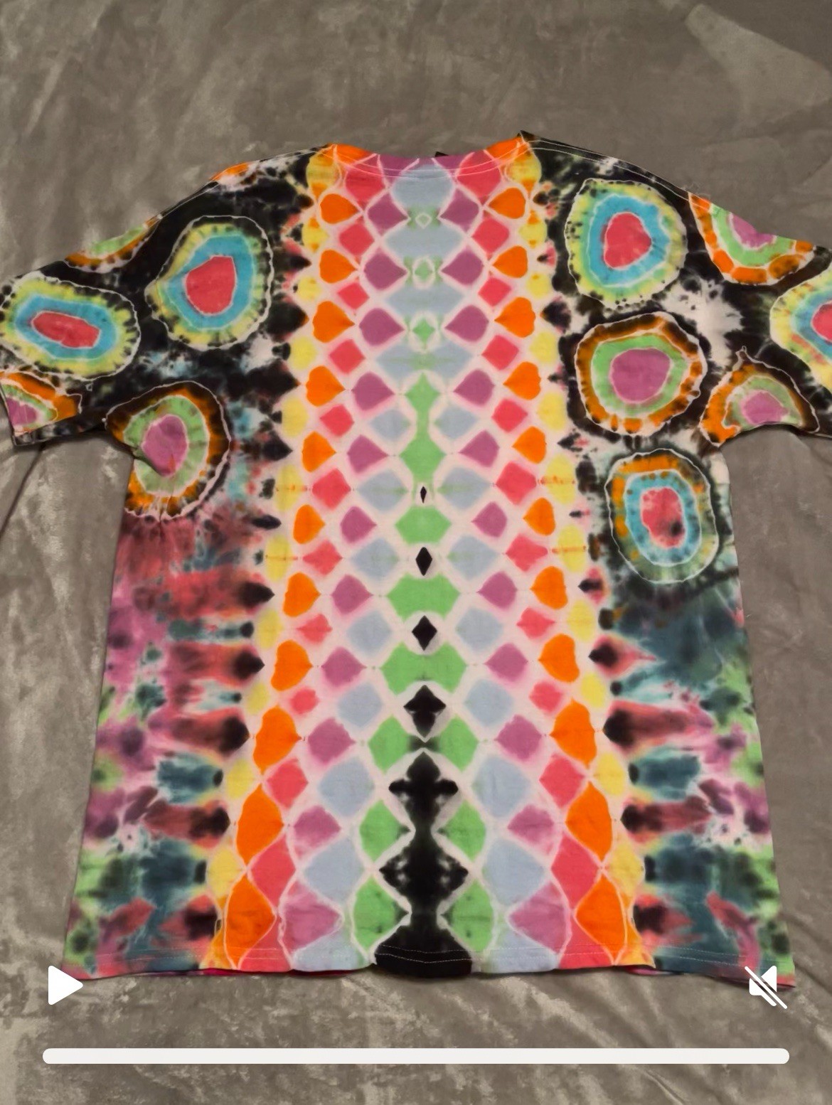 Tie Dyed Tee Shirt Psychedelic Handmade Custom Chihuahua