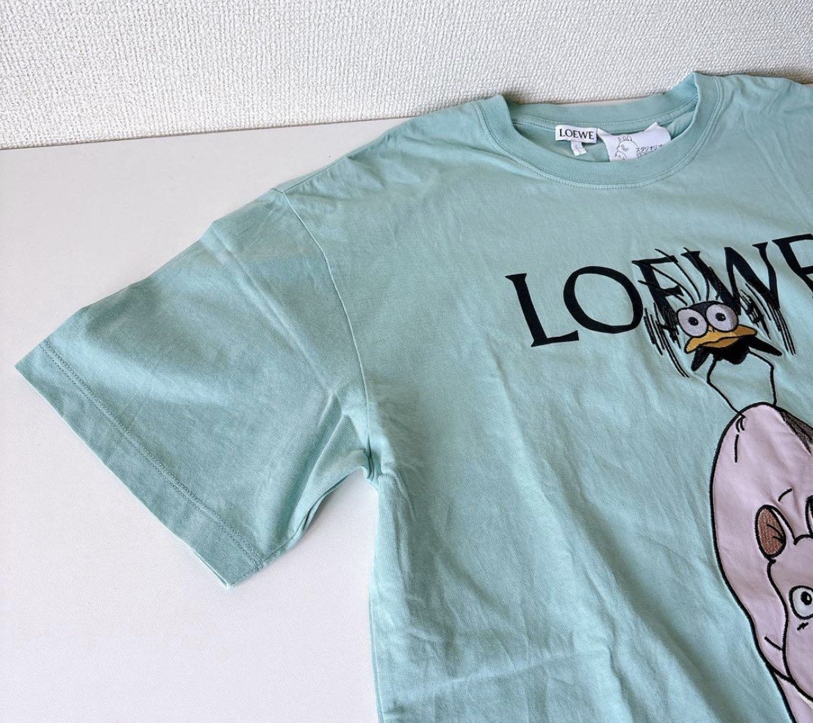 Loewe Spirited Away Ghibli T-Shirt Boh Mouse Mint Green Mens XS Worn Once Rare