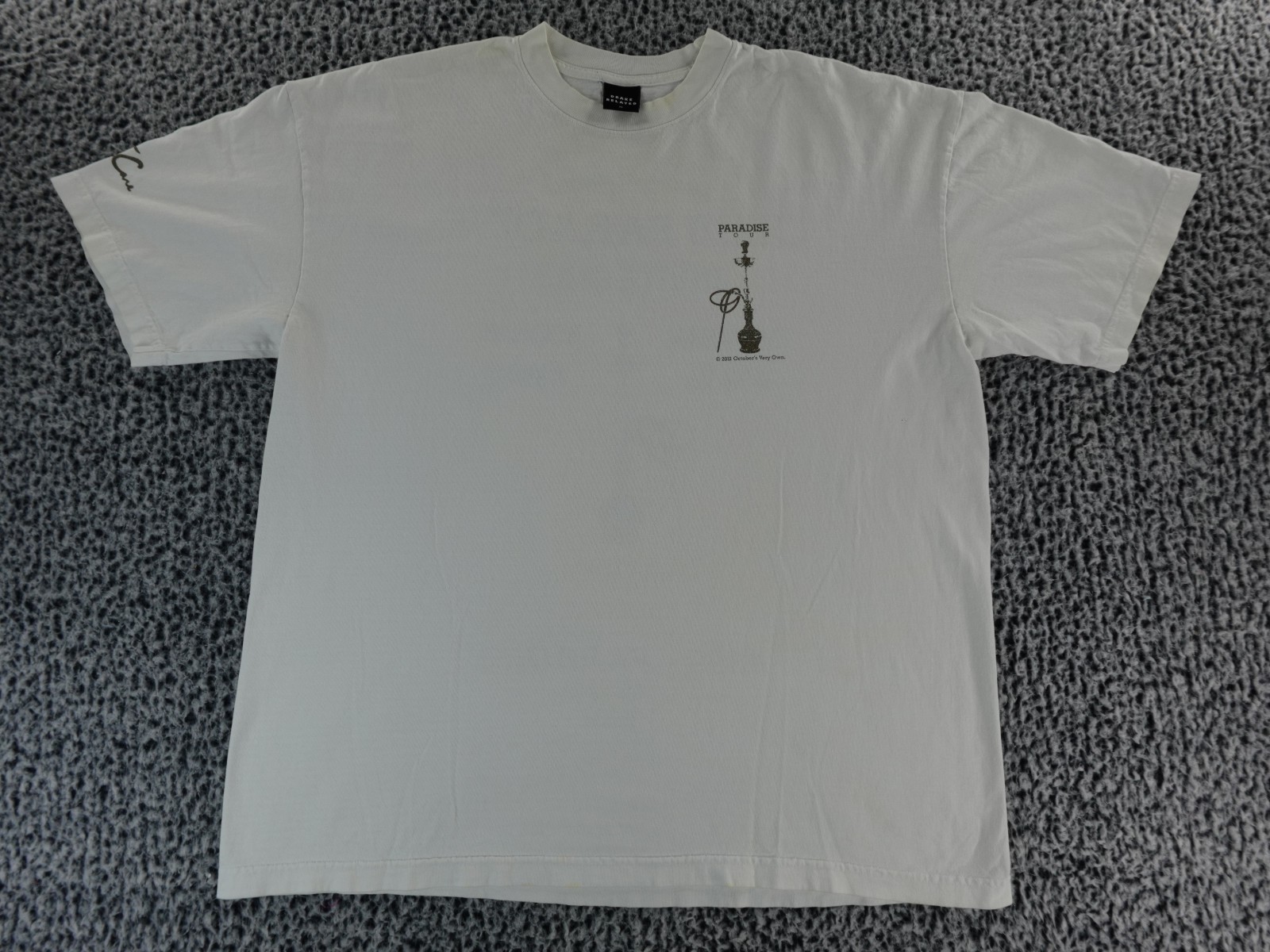 VTG 2012 Drake Take Care Paradise Tour T-Shirt OVO Club Paradise Invite Only XL