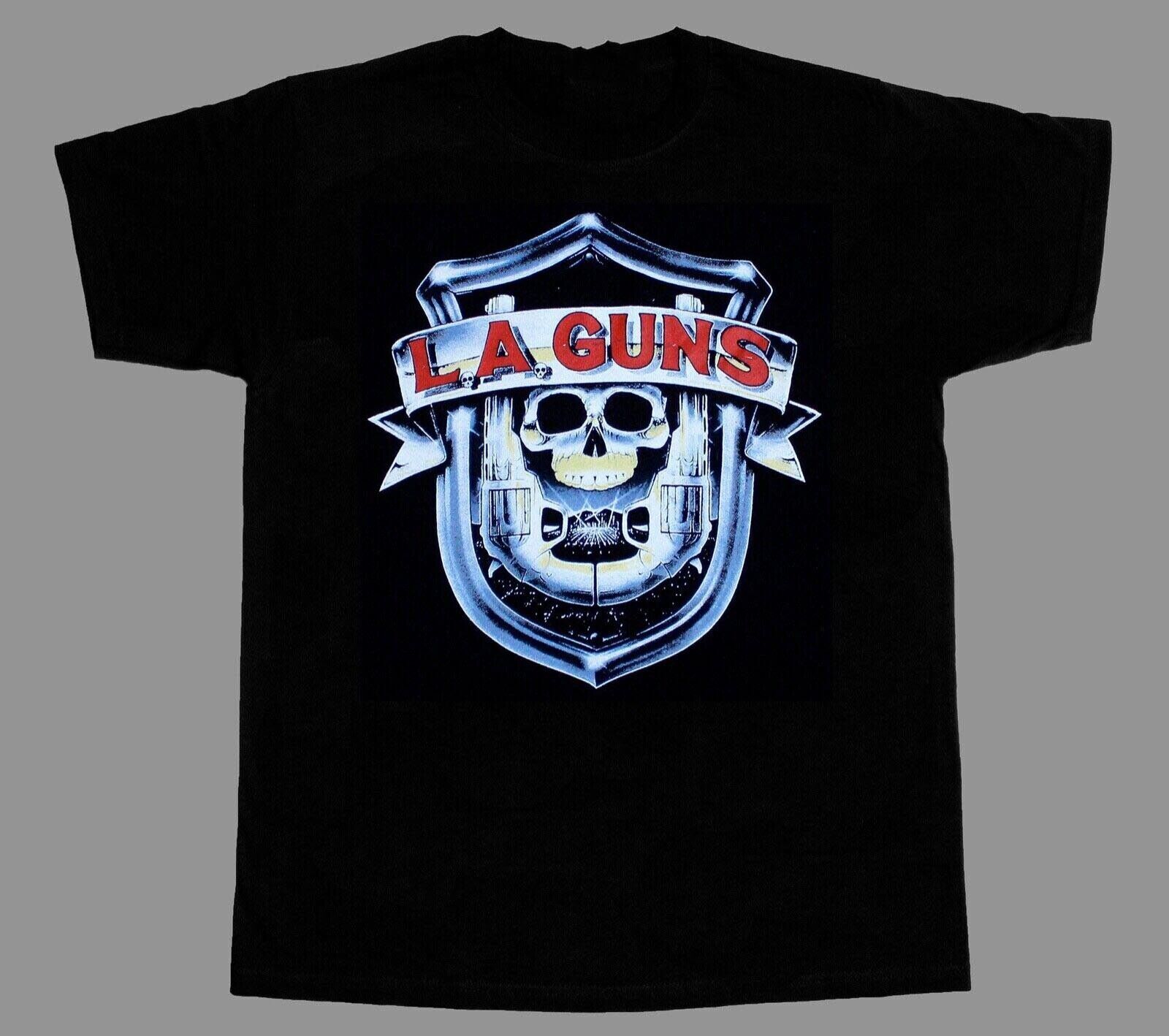 L.A. Guns Music Band Cotton Black Full Size Men Women T Shirt