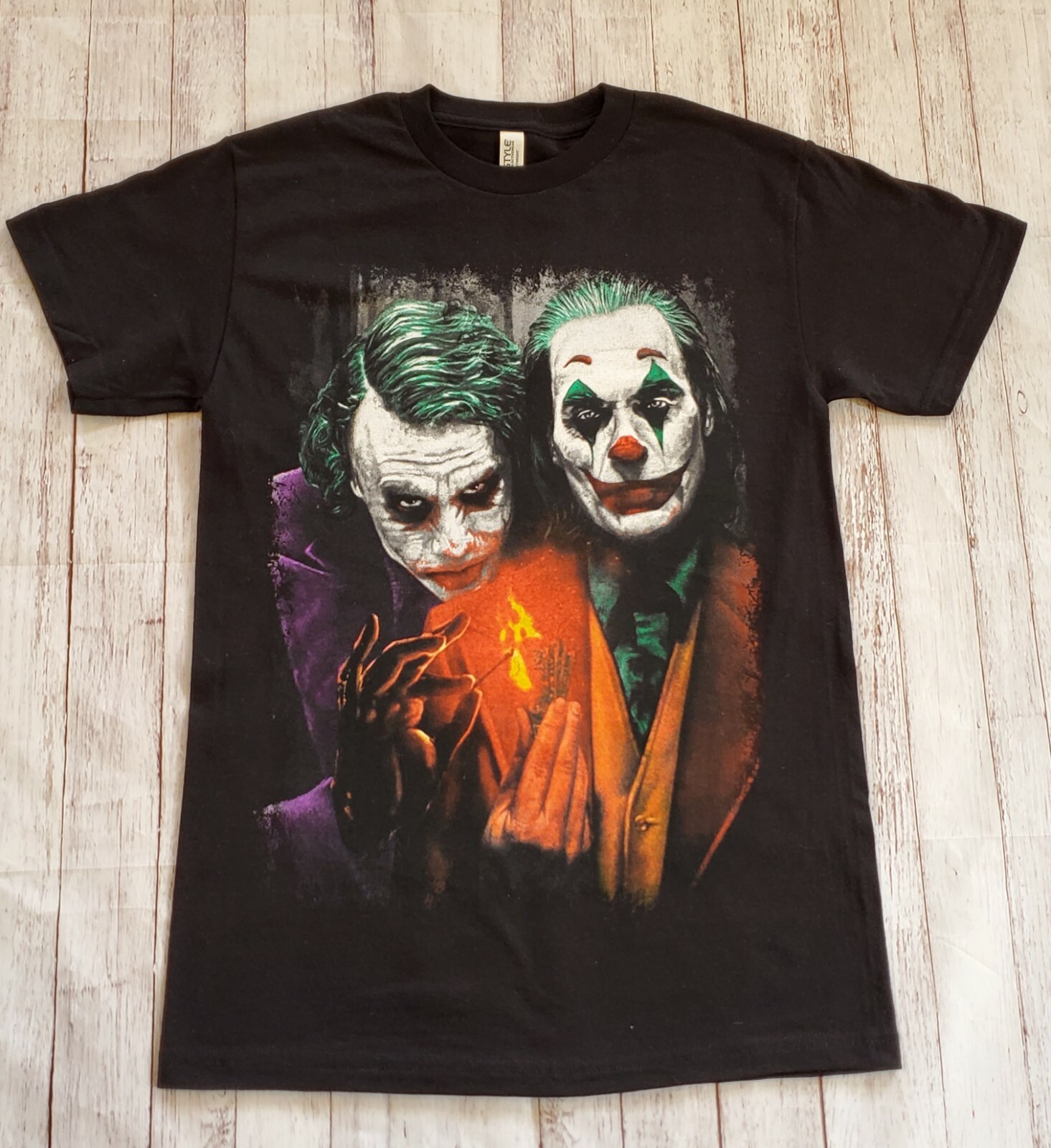 NEW- Joker&rsquo;s- Heath Ledger & Joaquin Phoenix – T-SHIRT