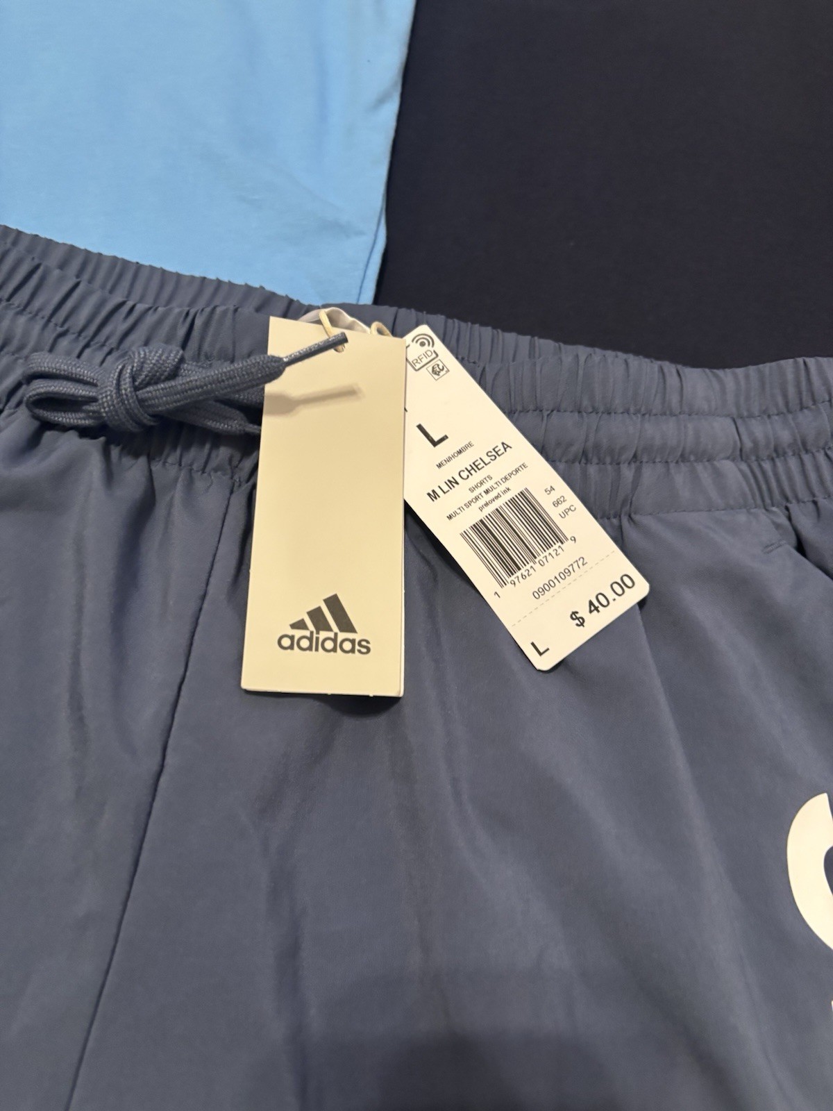 Adidas 3 Piece Large Set-Train Essentials 2 Shirts, 1 Shorts Blue NWT $90 Total