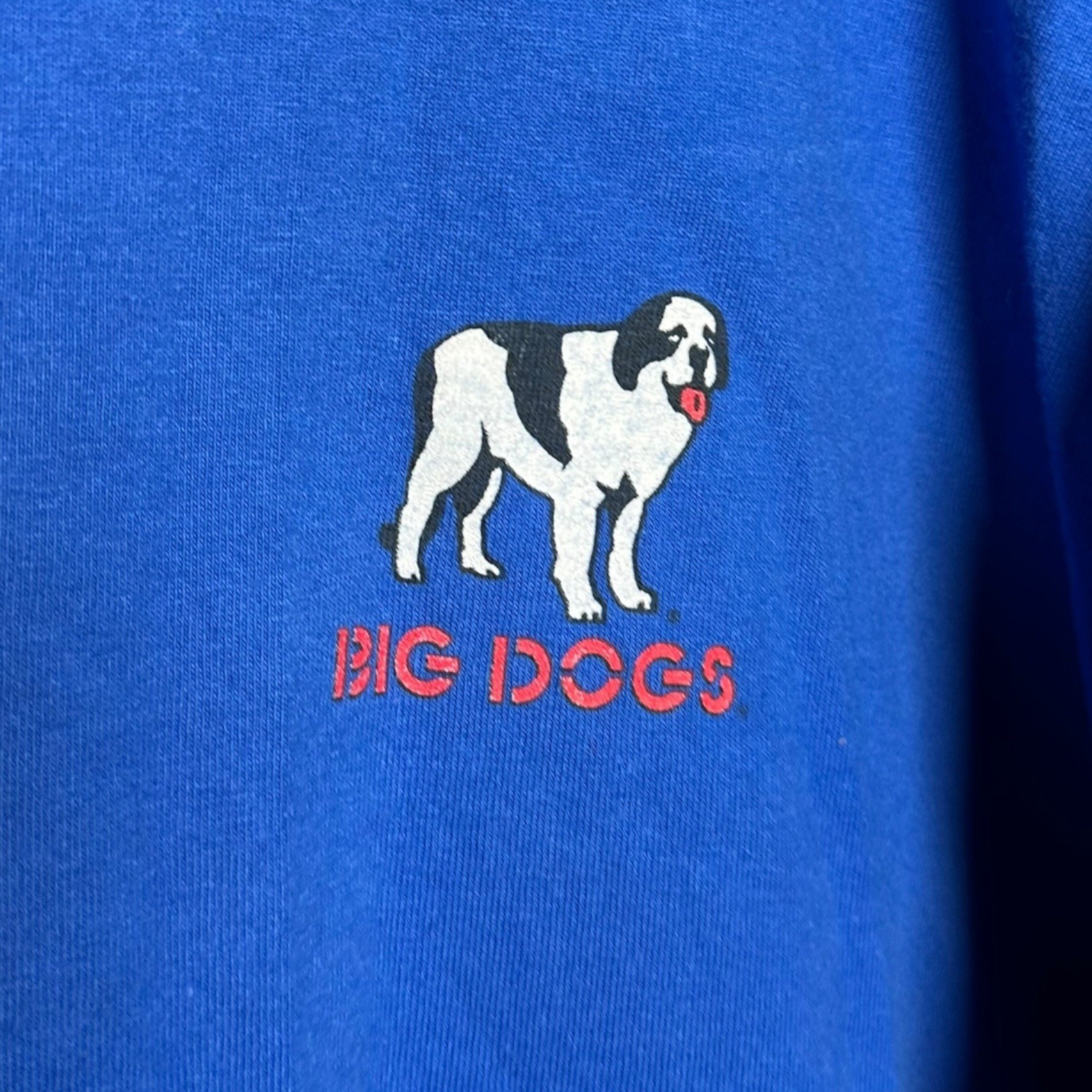 2001 Big Dogs Who Let The Dogs Out Men Tee Blue T-Shirt Short Sleeve Size 3XL 3X