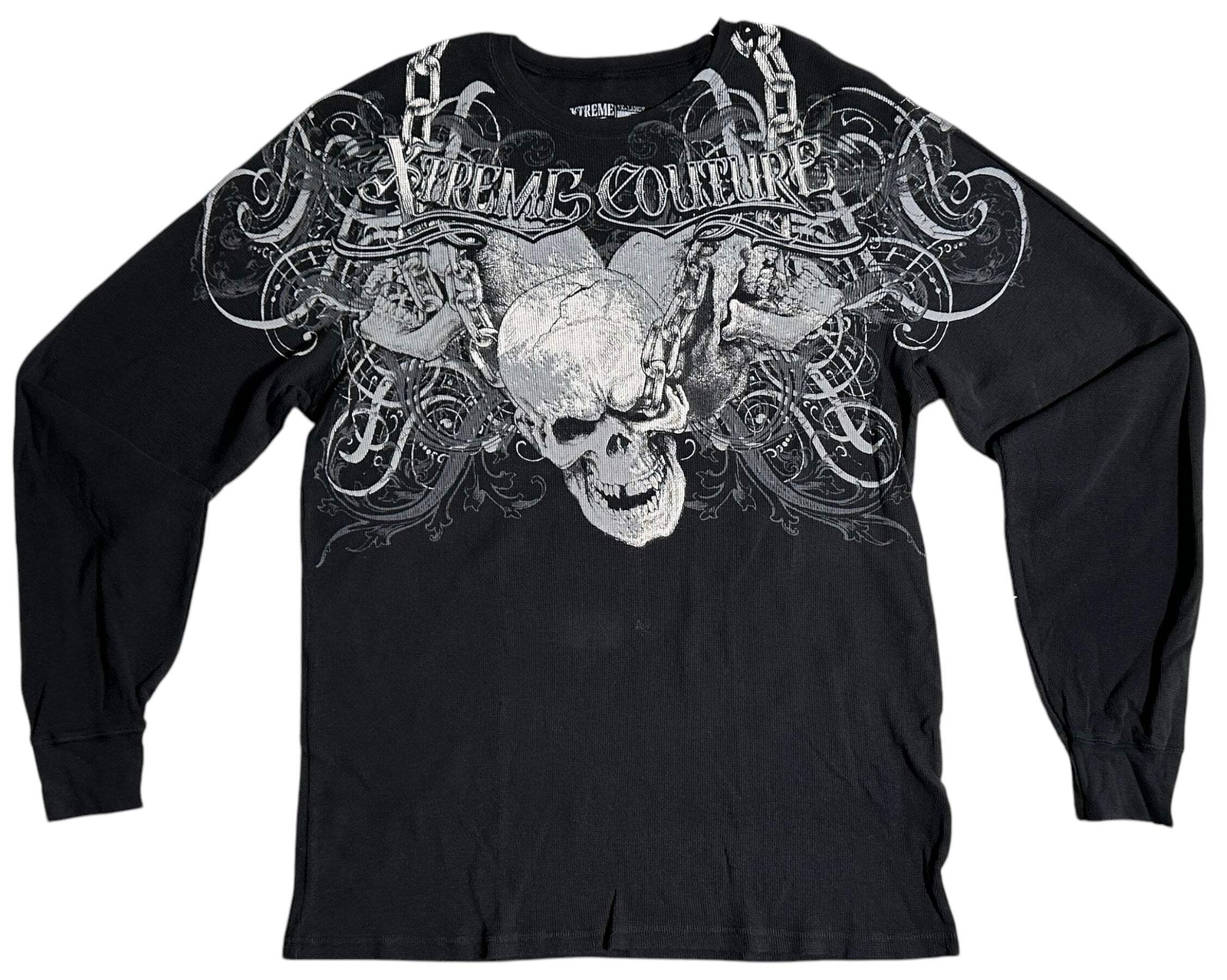 Xtreme Couture by Affliction Men&rsquo;s Thermal Shirt WHIPLASH Skull