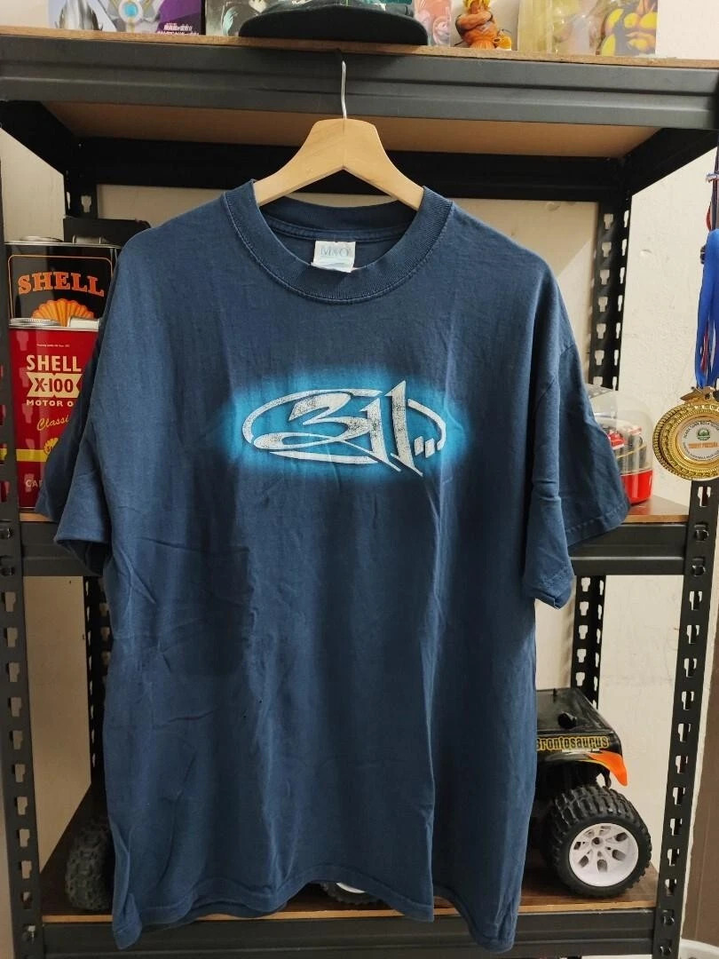 311 Rock Band logo short sleeve navy color classic shirt