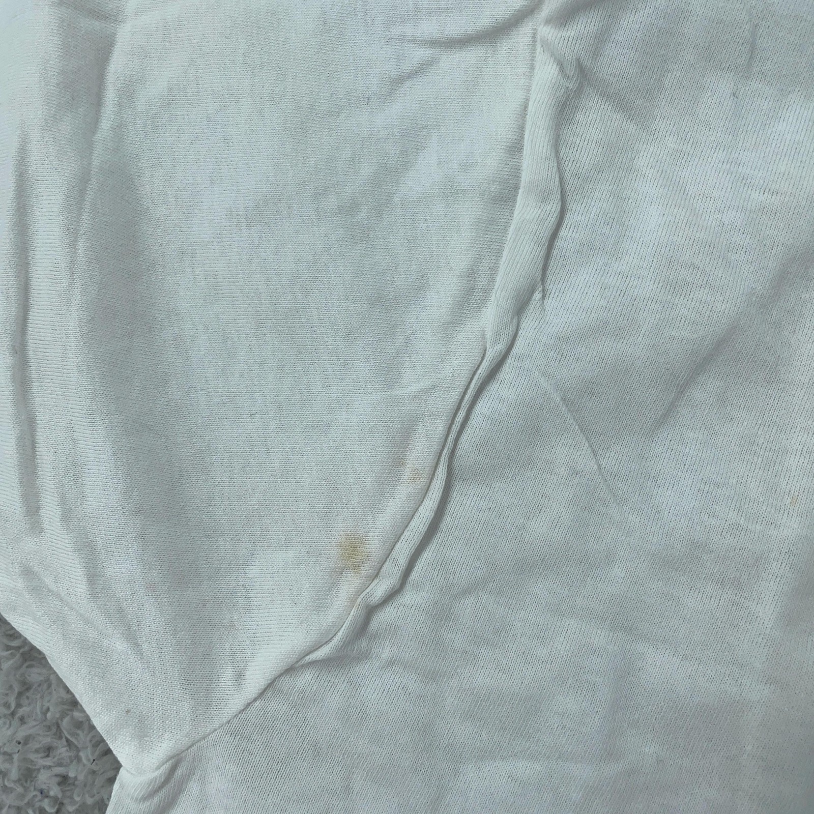 Vtg Blank White DPSC by BVD Shirt Mens Small 100% Combed Cotton Crewneck Plain