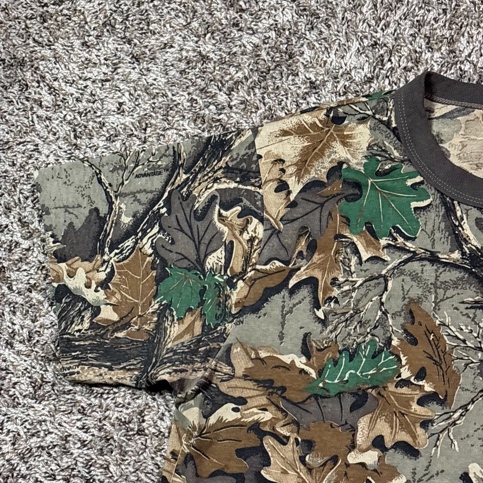 VINTAGE Camo Gear Collection Pocket Shirt Adult L Advantage Camouflage USA 90s