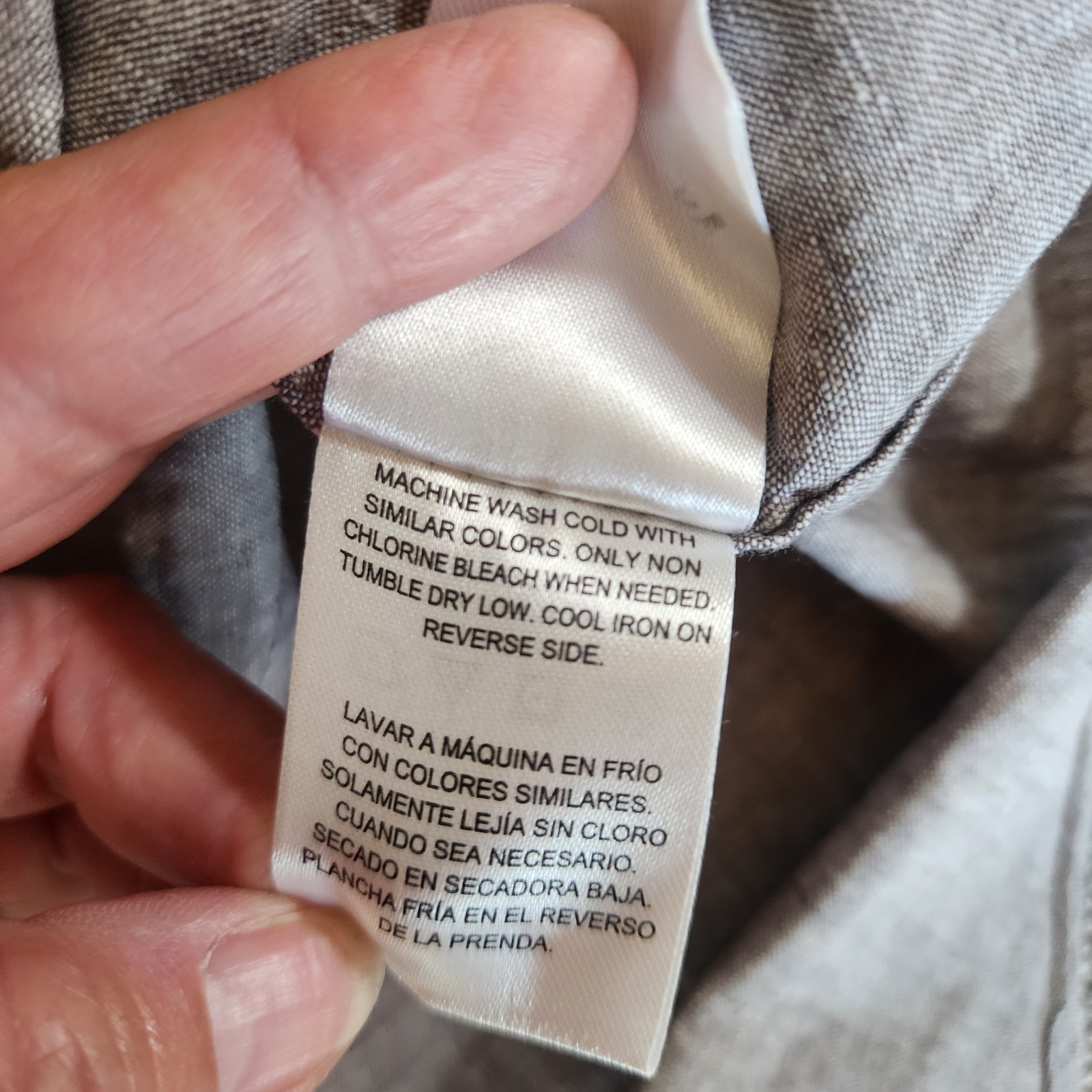 Tallwoods Men&rsquo;s Shirt M, Washable Linen, Gray, Premium Lifestyle Apparel