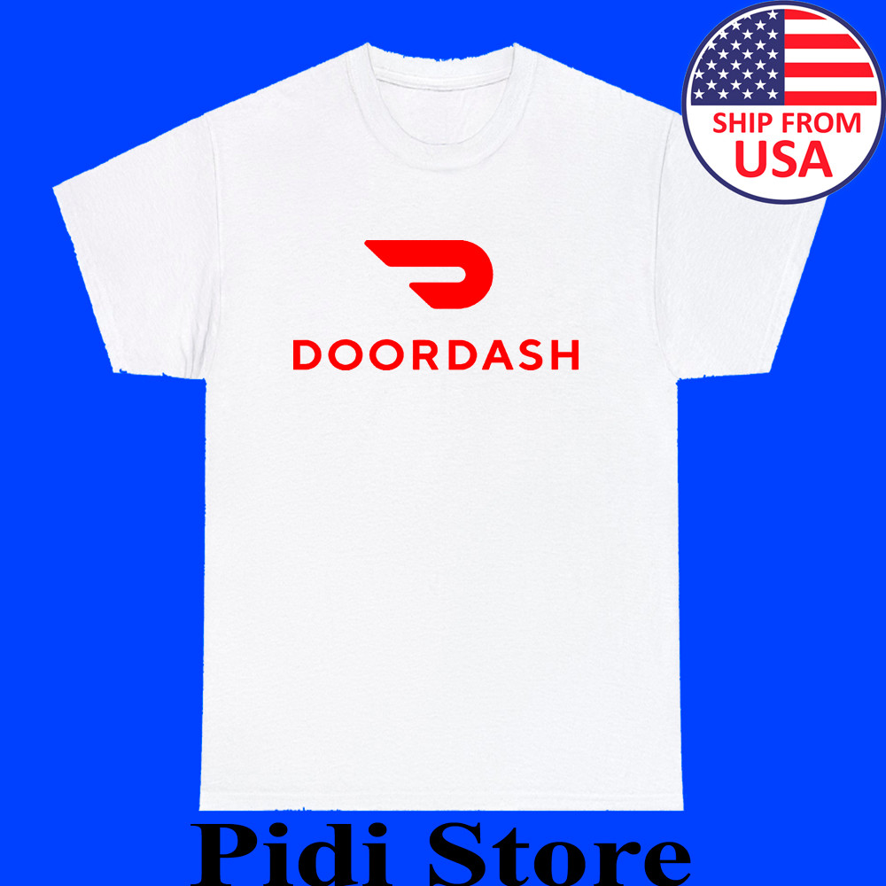 Doordash Food Delivery Driver Men&rsquo;s White Size S to 3XL