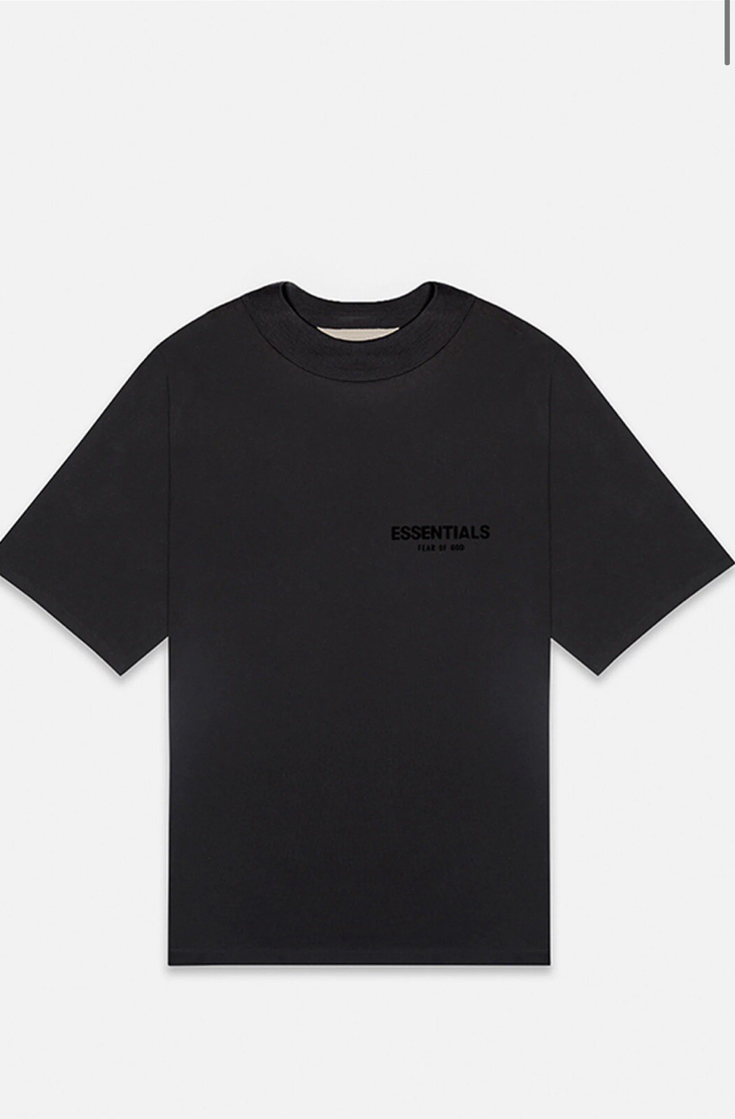 Fear of God Essentials Stretch Limo Black Short Sleeve T-Shirt Sz 2X-Large (XXL)