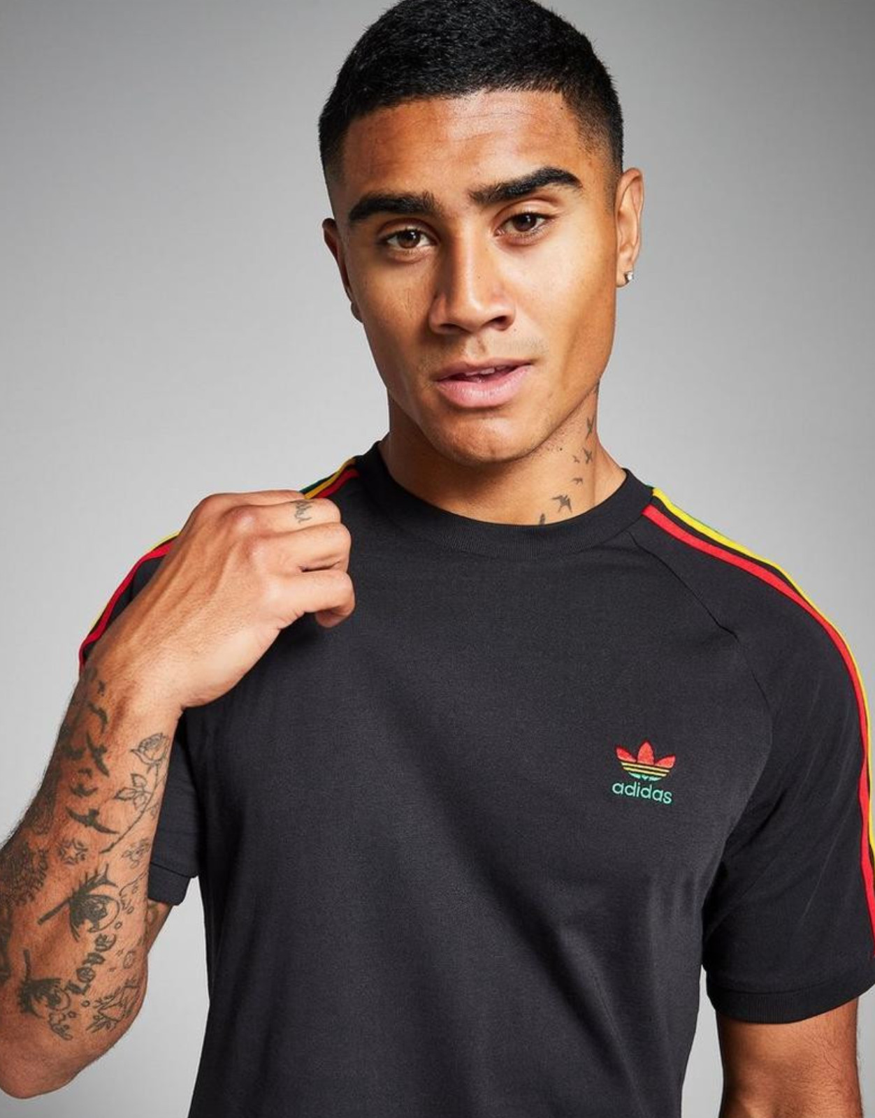 NEW MENS ADIDAS ORIGINALS CALIFORNIA 3 STRIPES TREFOIL SHIRT ~SIZE 2XL #N877