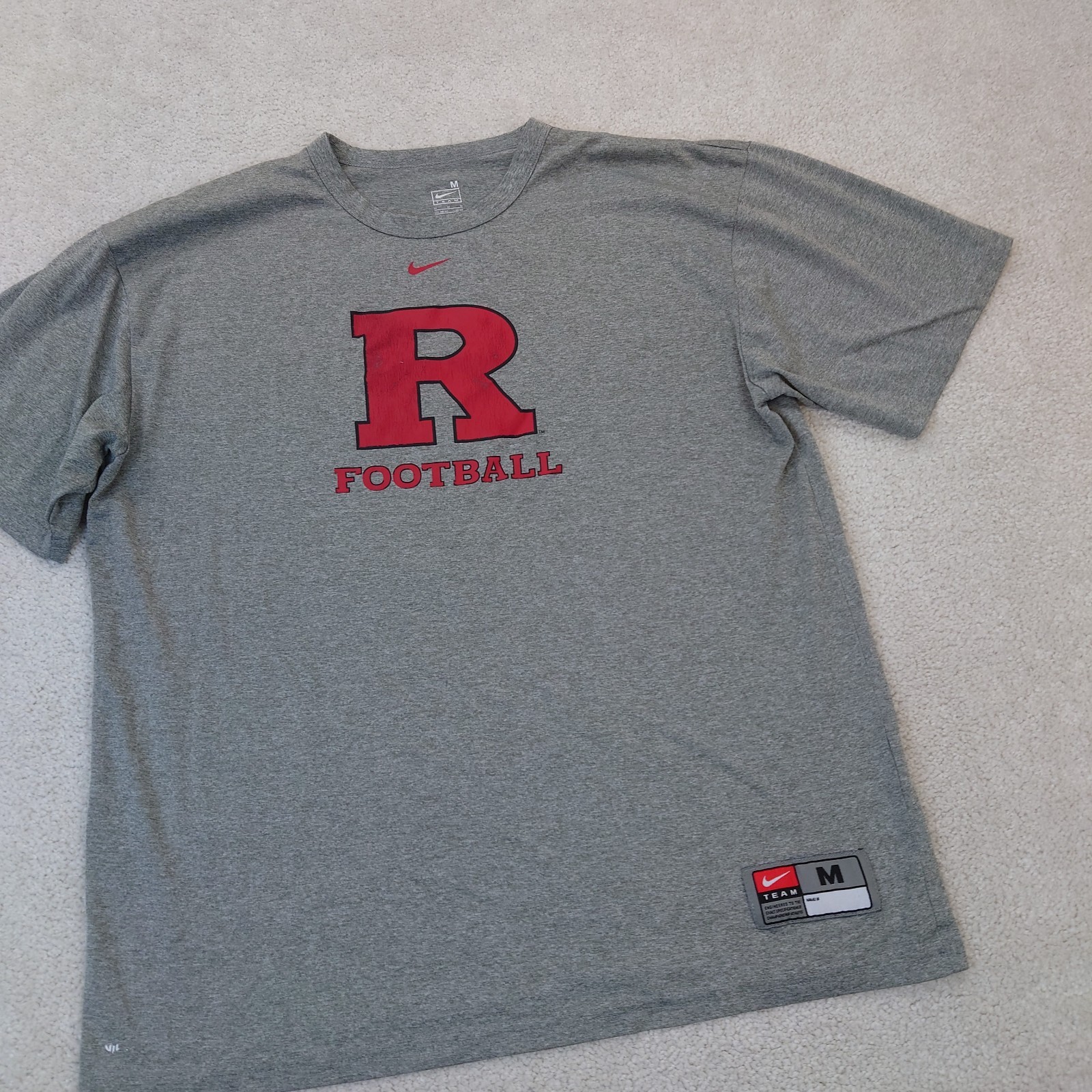 2000s Y2K Nike Team Rutgers University Football Scarlet Knights T Shirt Men&rsquo;s M