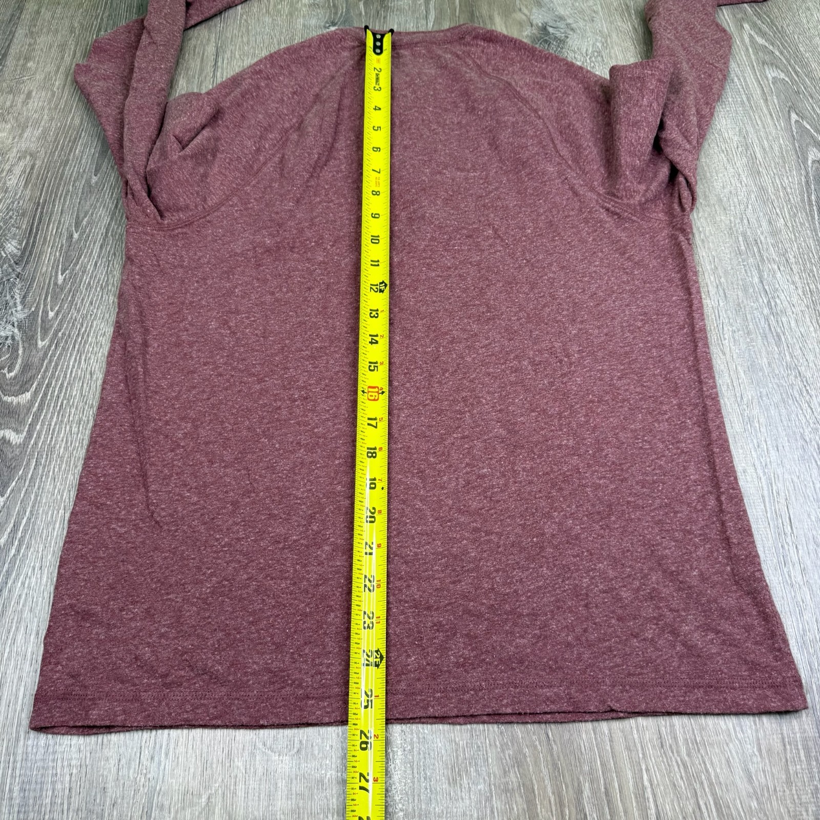 Faherty Mens Heathered Red Long Sleeve Cloud Organic Cotton Henley Shirt Size M