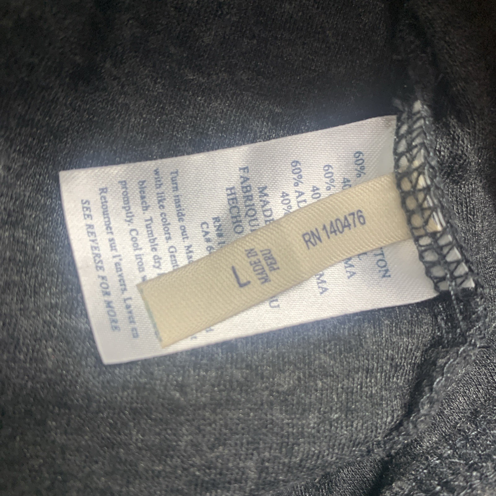 Faherty Cloud Cotton PIMA COTTON Henley Shirt Men&rsquo;s Gray Long Sleeve – Size L