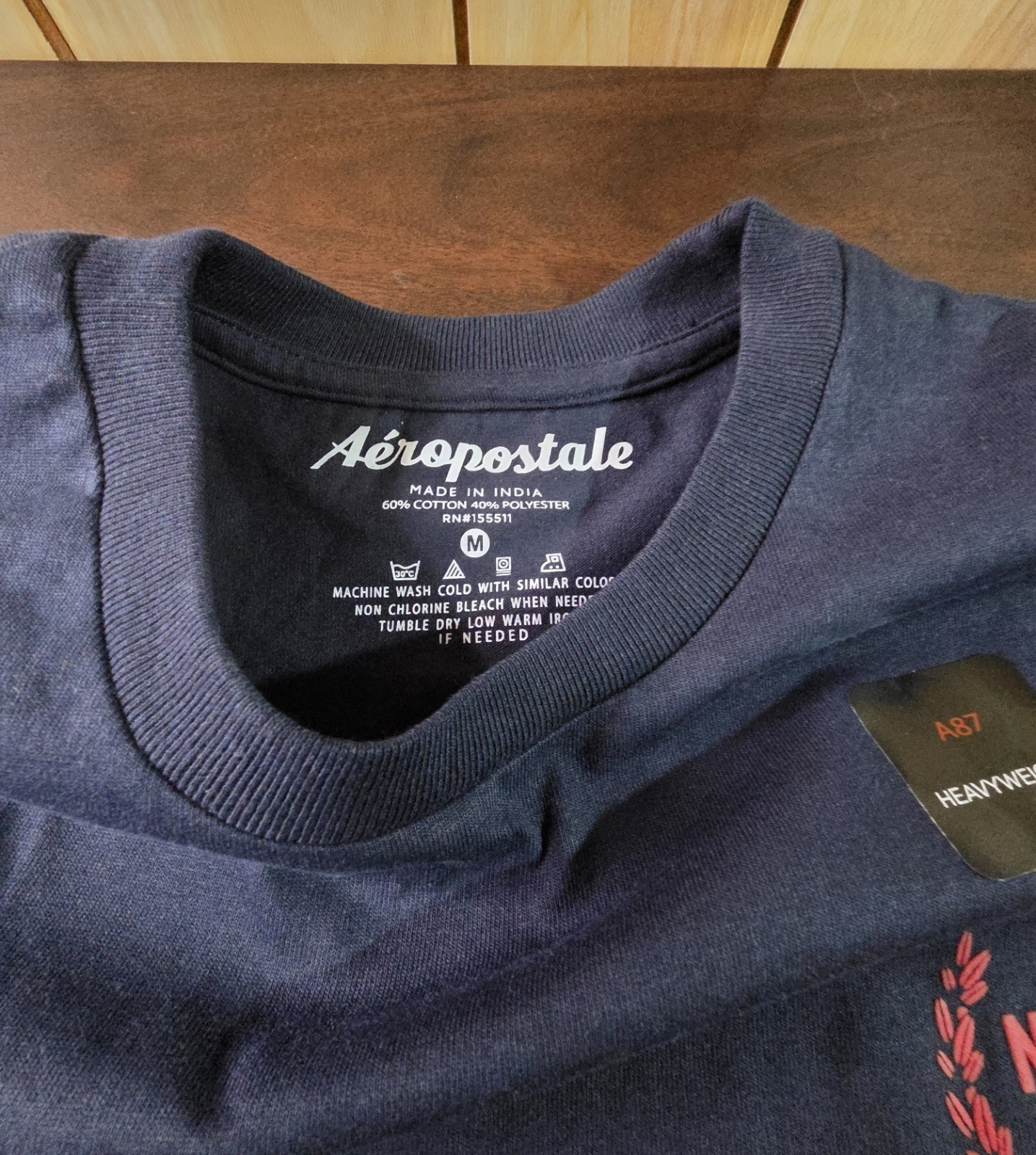 Aeropostale Men&rsquo;s Graphic T-Shirt Blue Short Sleeve Size Medium