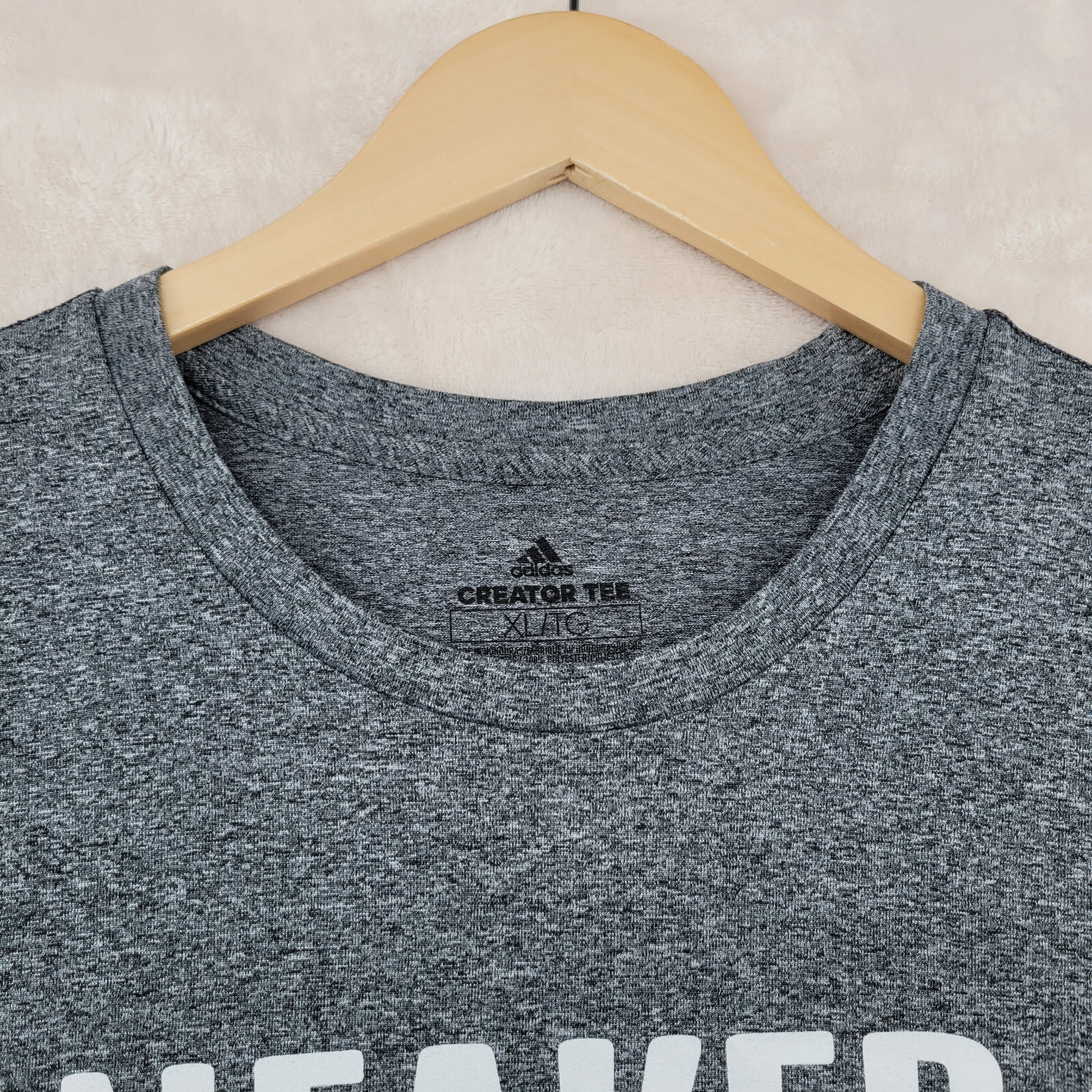 Adidas Creator Tee Men&rsquo;s Size XL Solid Gray Sneaker Impact Crew-Neck T-Shirt