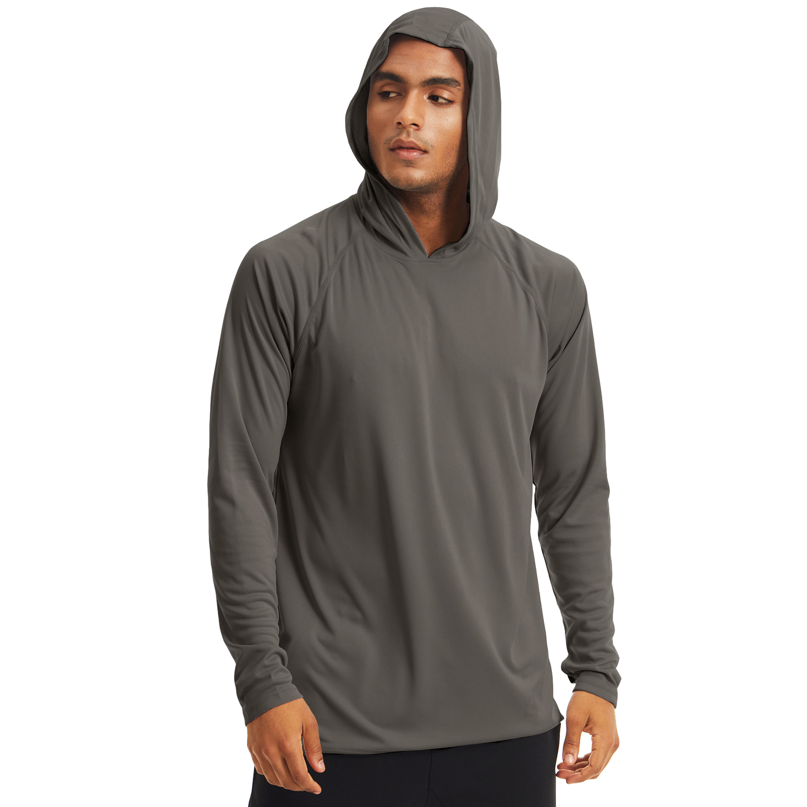 Men&rsquo;s UPF 50+ Hoodie Long Sleeve Sun Protection T-Shirt Outdoor Performance Tops