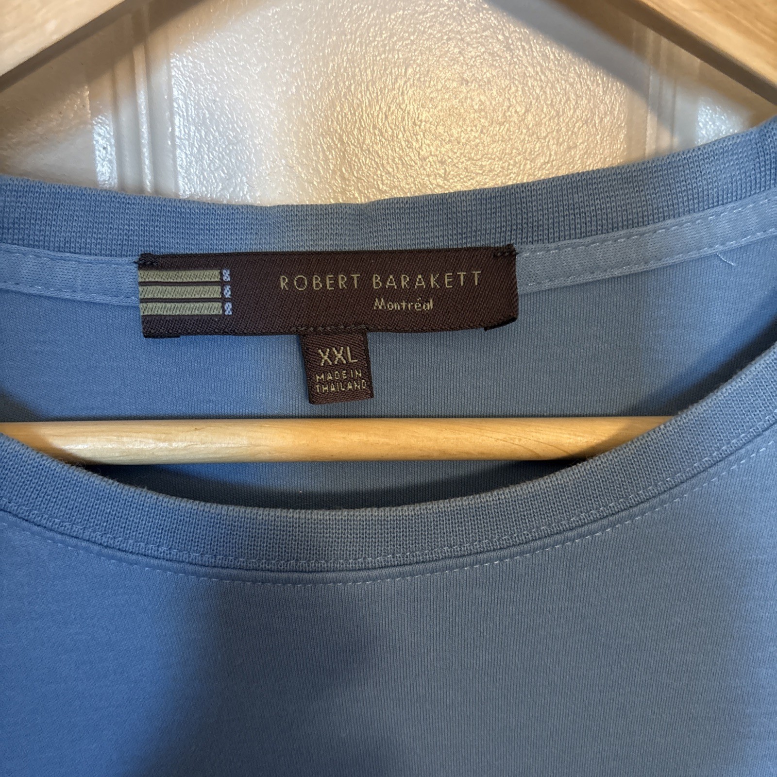 Robert Barakett Men&rsquo;s Short Sleeve Crew Neck, baby blue