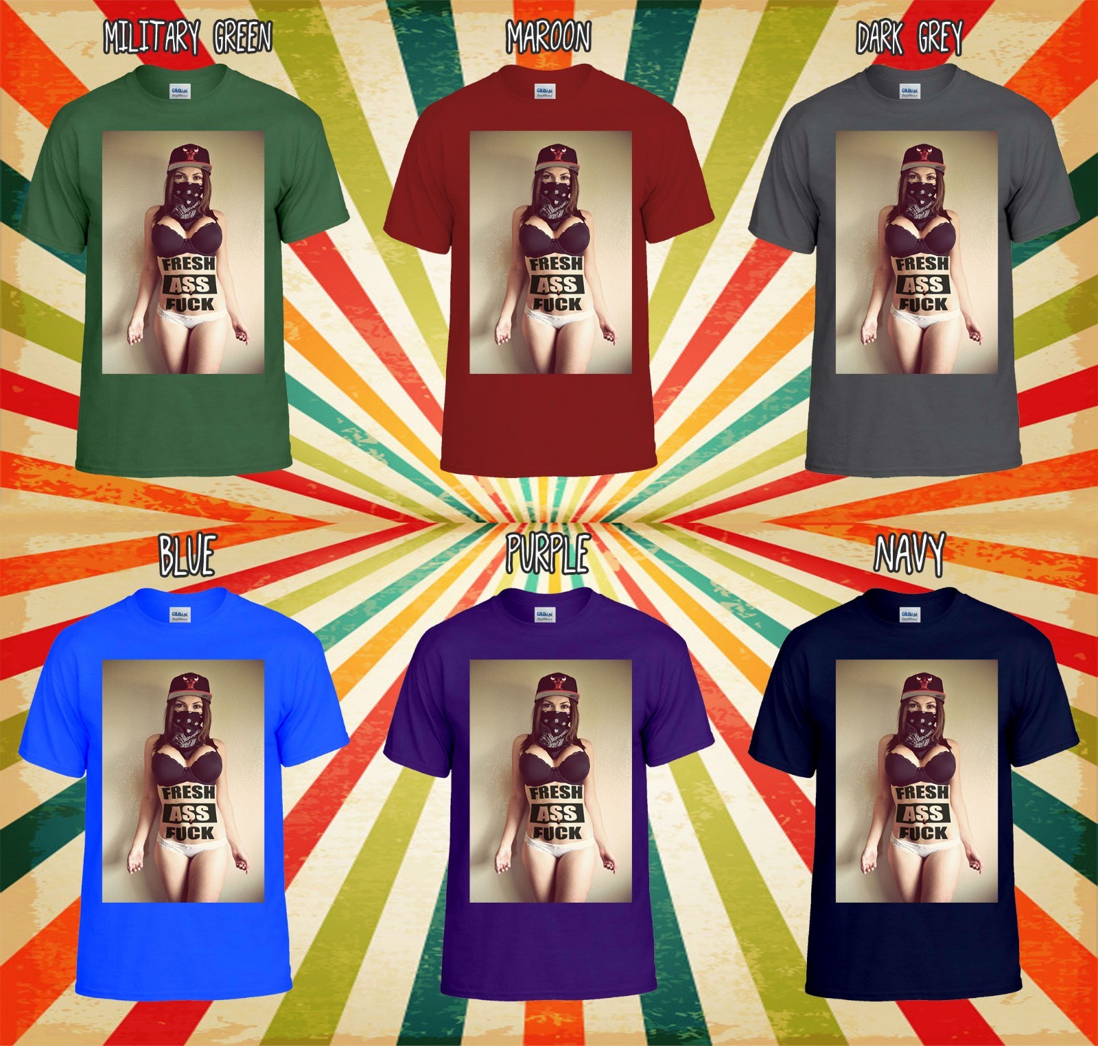 Sexy Bandana Gangster Girl Tattoo Men Women Vest Tank Top Unisex T Shirt 1301