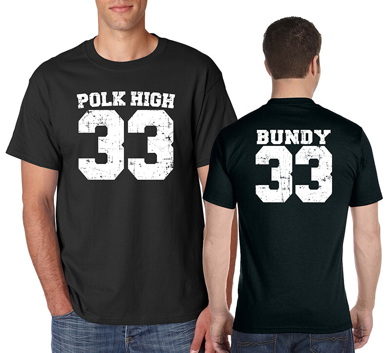 POLK HIGH AL BUNDY # 33 T-Shirt Married w Children Retro 90s Jersey Tee